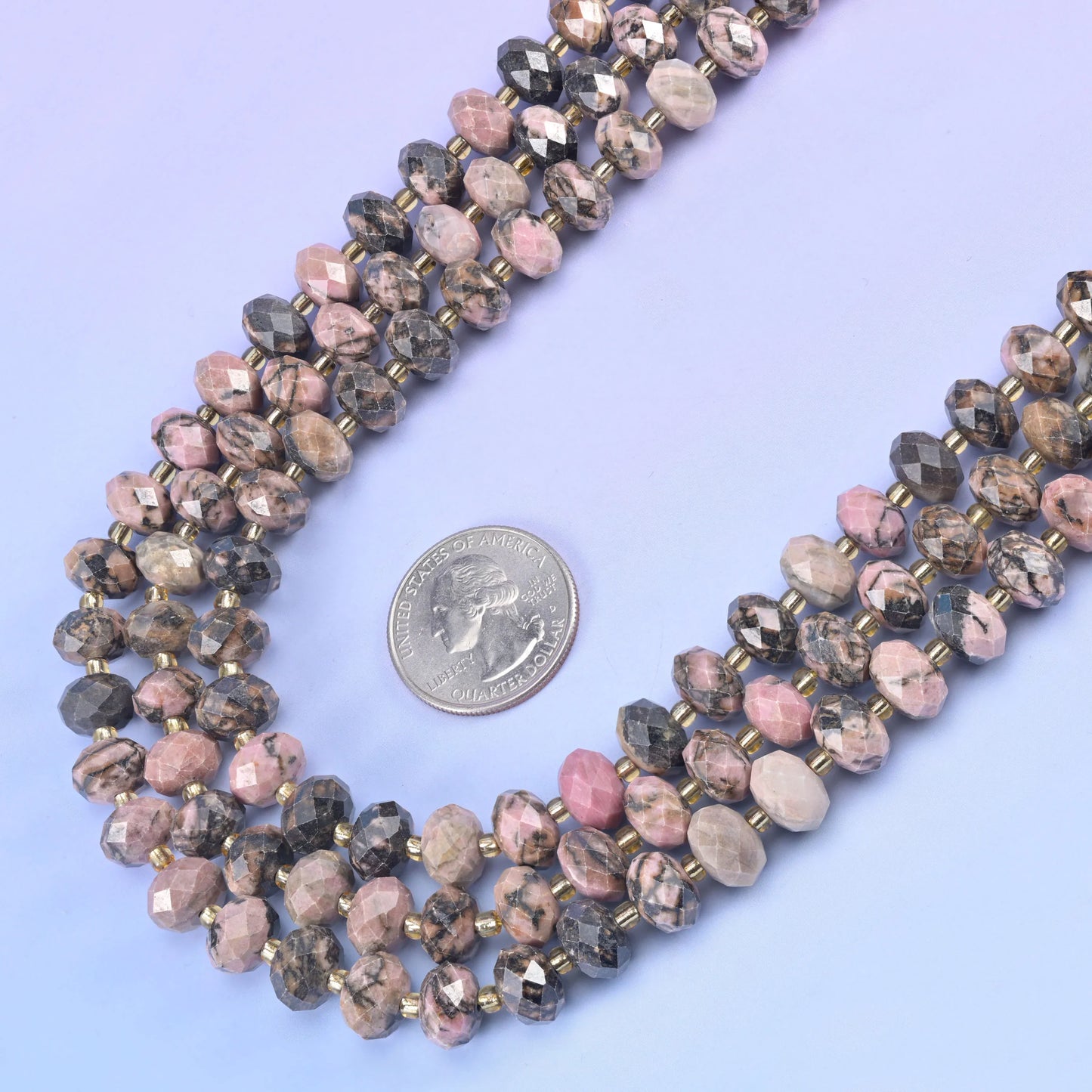 Natural Gemstone Faceted Rondelle Beads - Size 6x10mm - Jewelry Making Beads - 15.5 Inches Strand Length - S1 - Mycrazycrystal