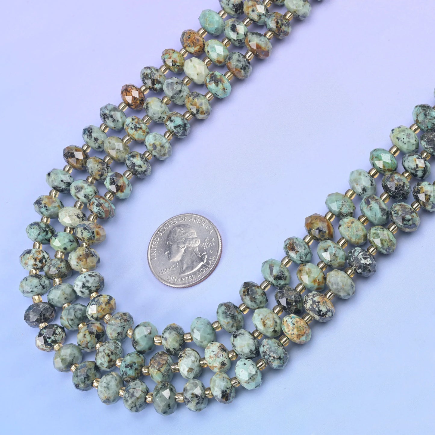 Natural Gemstone Faceted Rondelle Beads - Size 6x10mm - Jewelry Making Beads - 15.5 Inches Strand Length - S1 - Mycrazycrystal