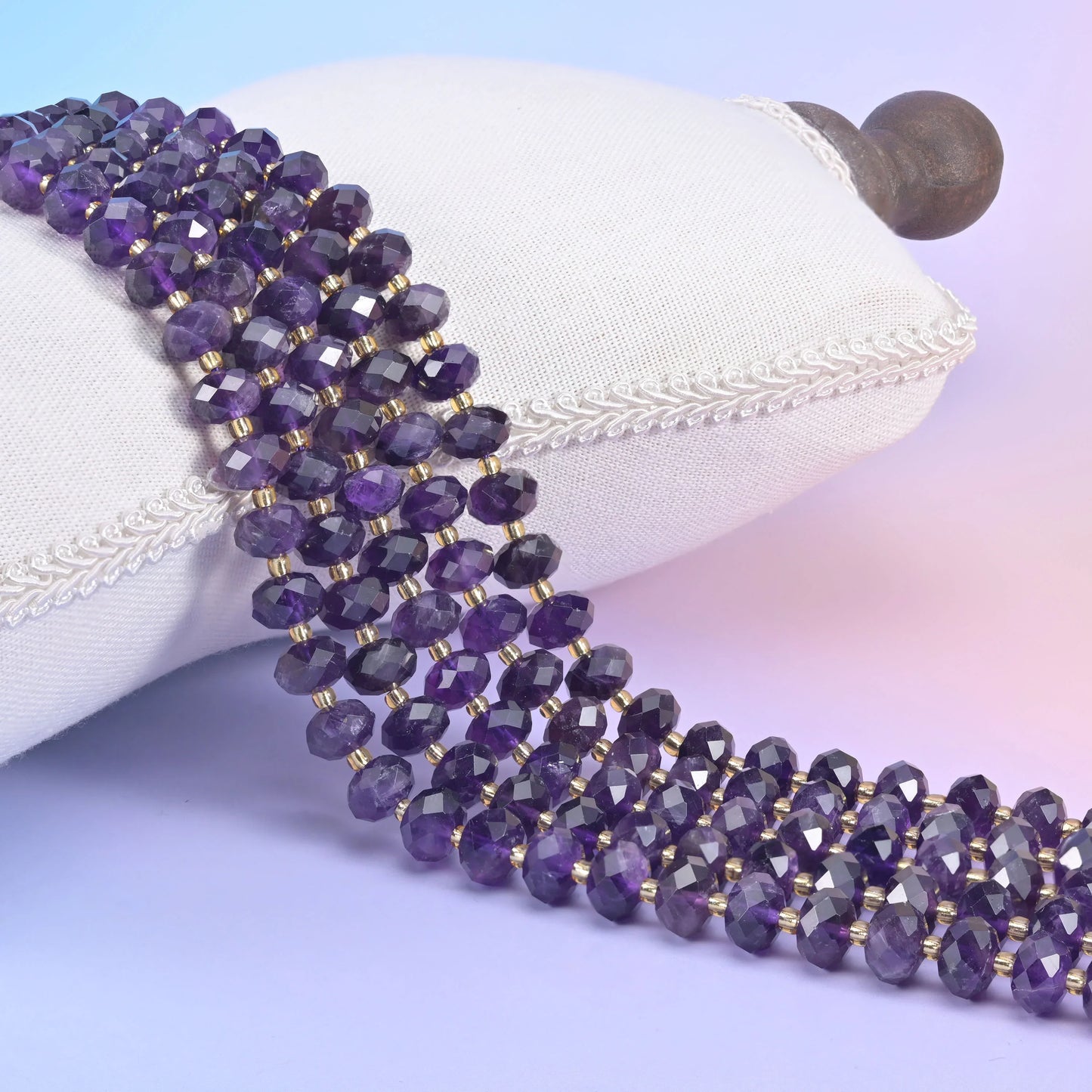 Natural Gemstone Faceted Rondelle Beads - Size 6x10mm - Jewelry Making Beads - 15.5 Inches Strand Length - S1 - Mycrazycrystal