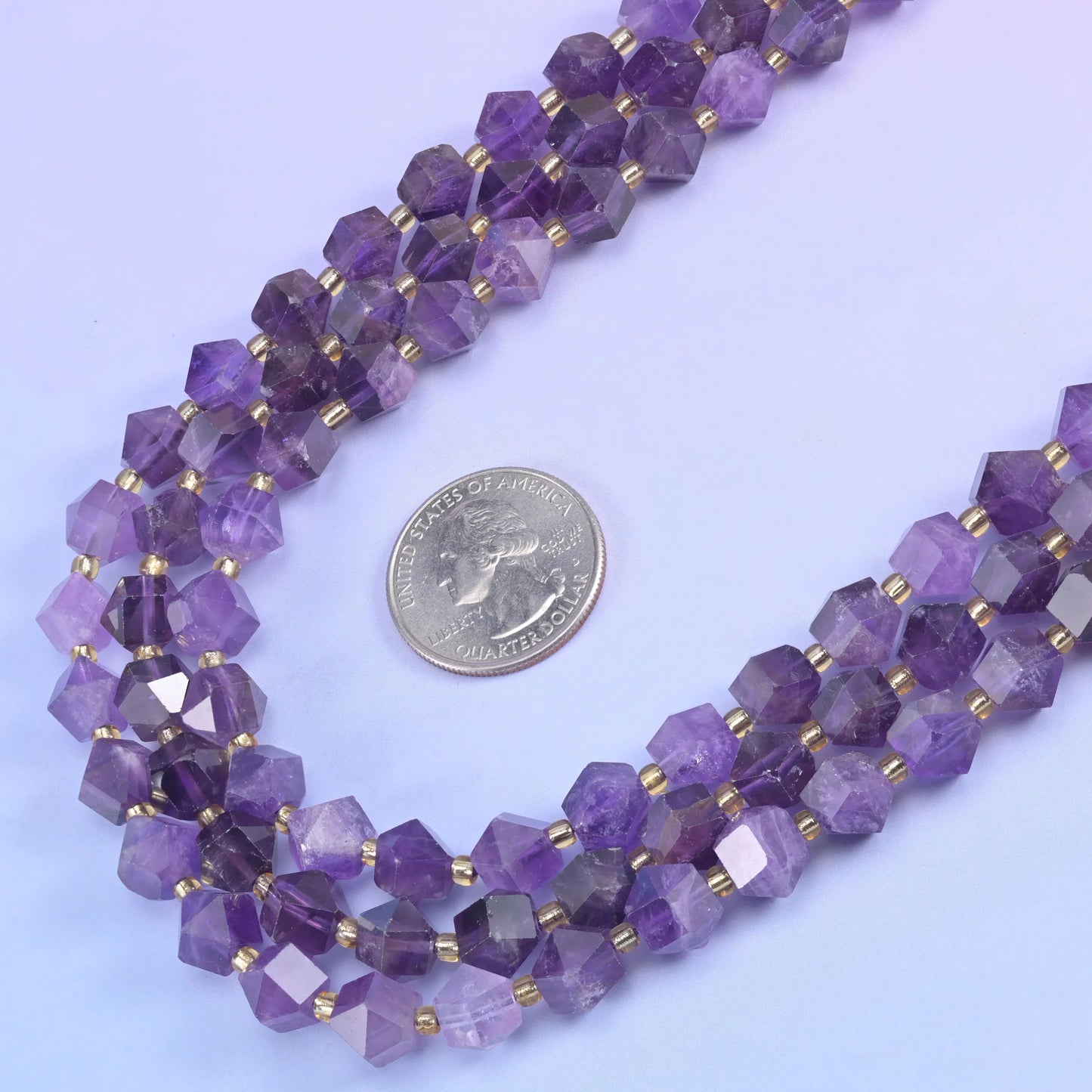10mm Diamond Rhombus Faceted 8 Sides Beads - Jewelry Making - 15.5 Inches Strand Length - S1 - Mycrazycrystal