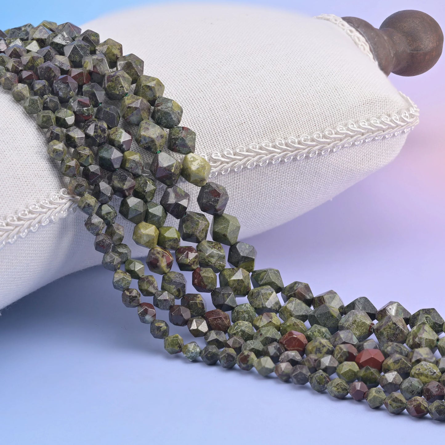Natural Gemstone Diamond Star Cut Beads, Size 6mm, 8mm, 10mm - S1 - Mycrazycrystal