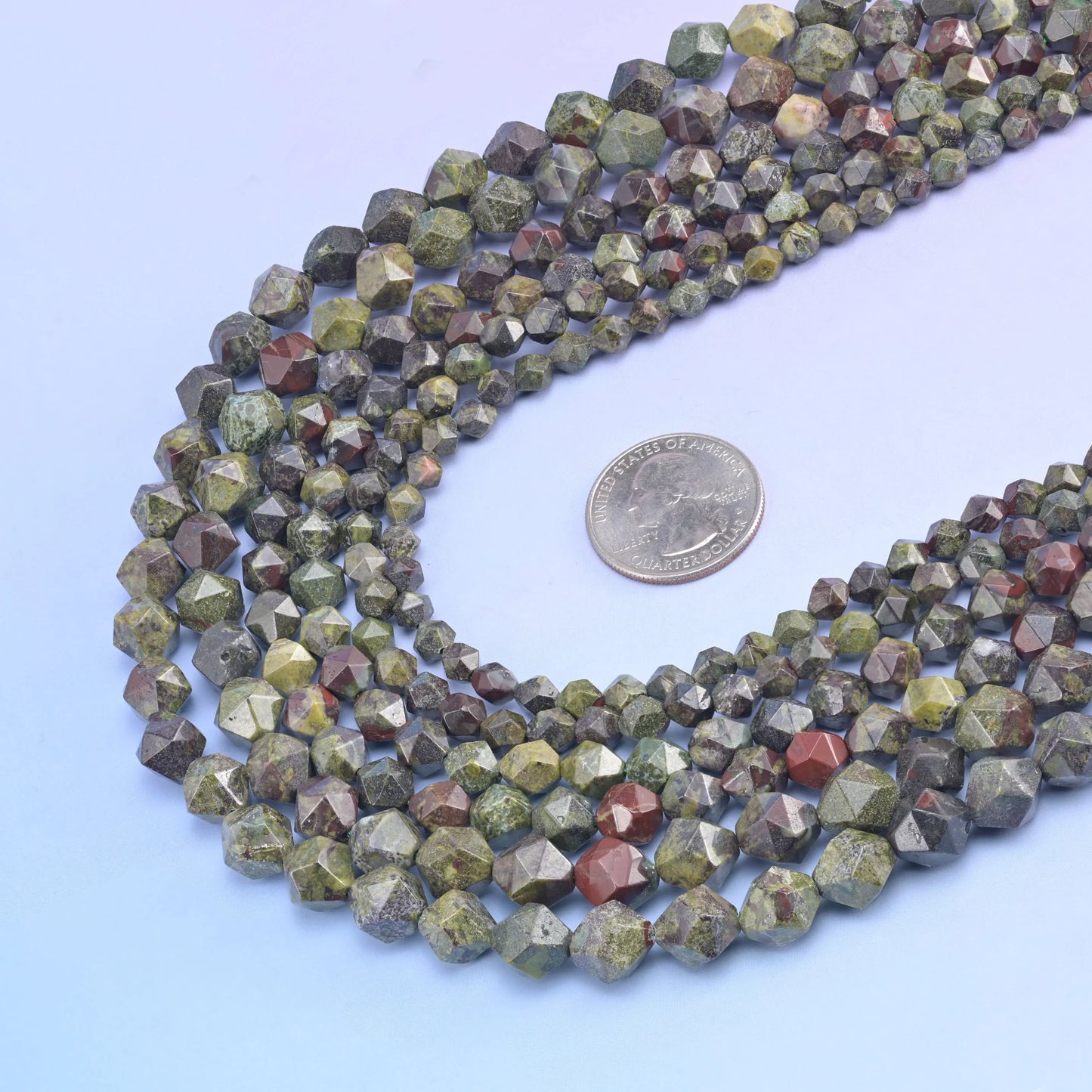 Natural Gemstone Diamond Star Cut Beads, Size 6mm, 8mm, 10mm - S1 - Mycrazycrystal