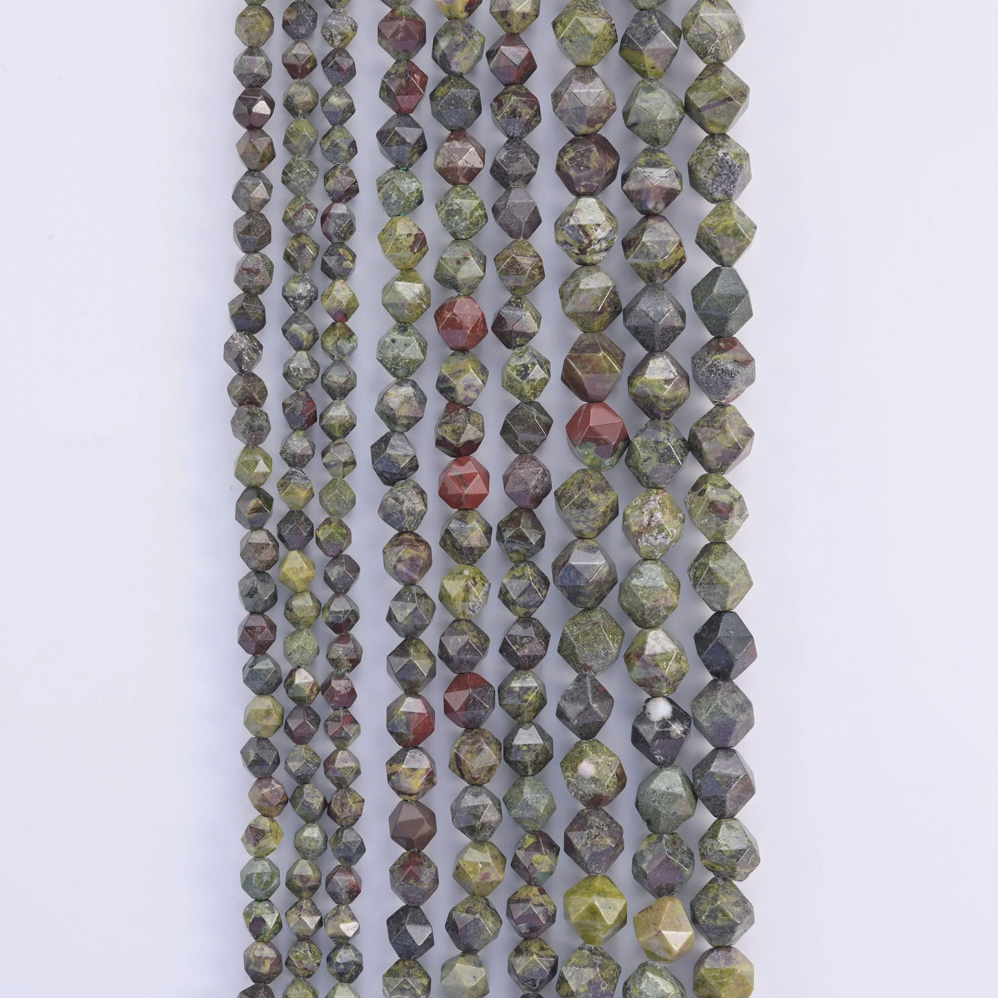 Natural Gemstone Diamond Star Cut Beads, Size 6mm, 8mm, 10mm - S1 - Mycrazycrystal
