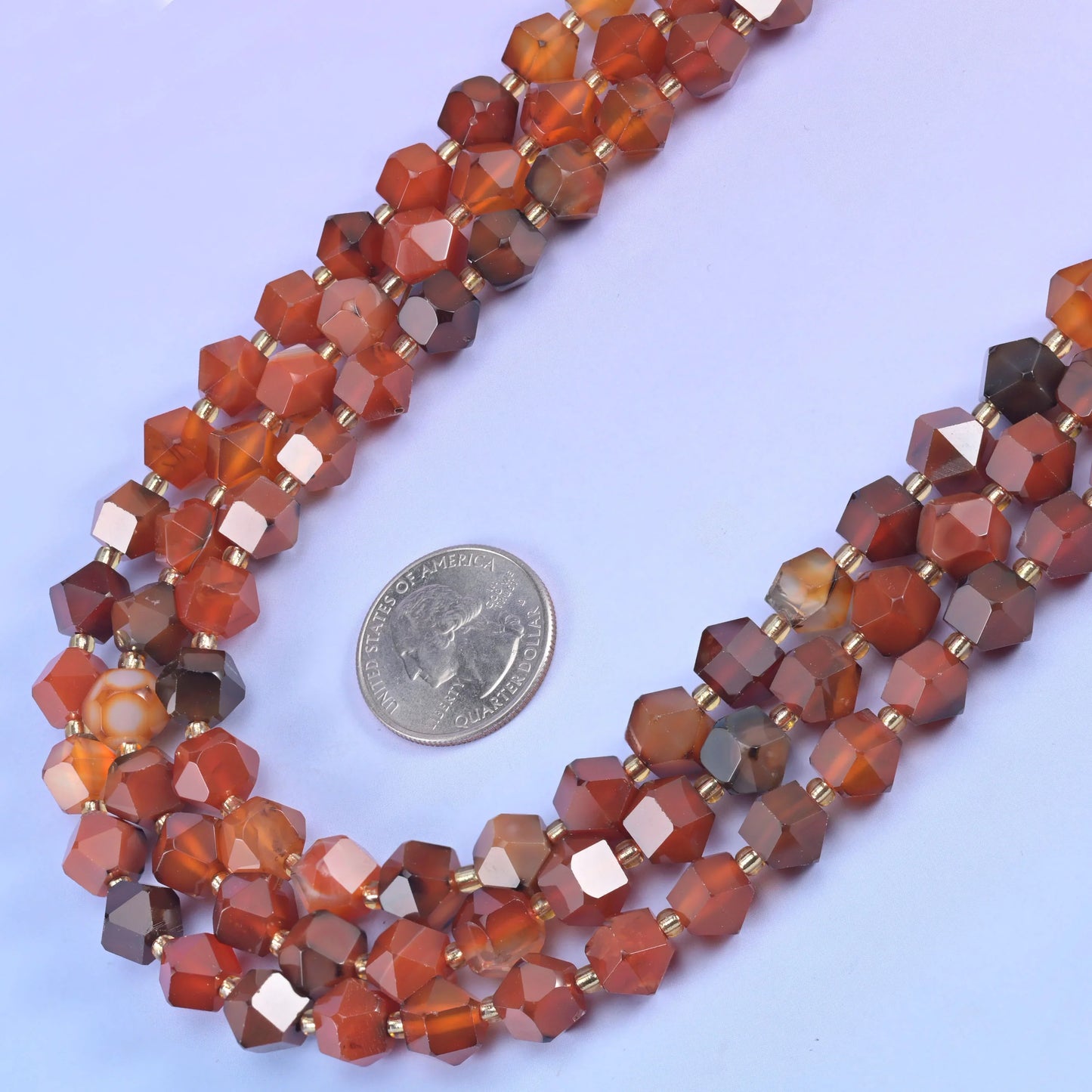 Diamond Rhombus Faceted 8 Sides Beads - Size 10mm - Jewelry Making - 15.5 Inches Strand Length - S7 - Mycrazycrystal