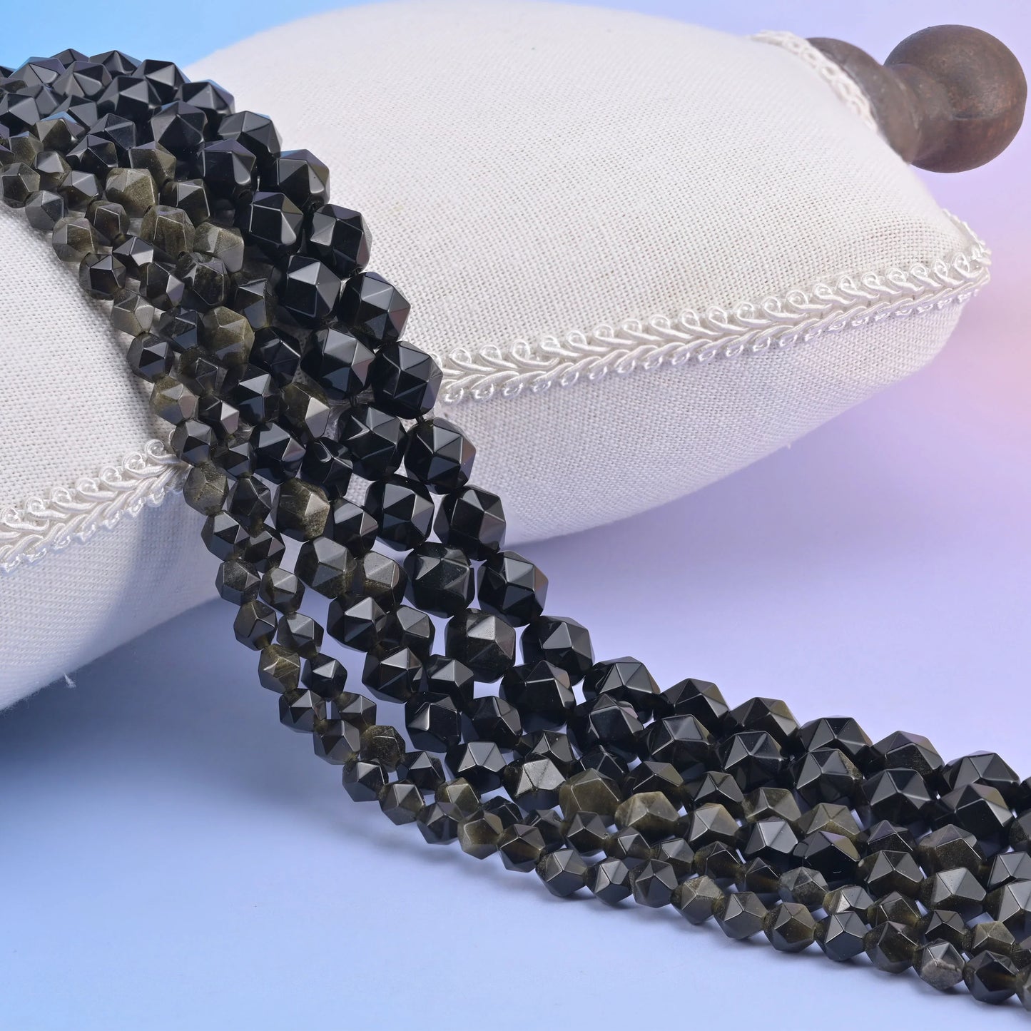 Natural Gemstone Diamond Star Cut Beads, Size 6mm, 8mm, 10mm - S1 - Mycrazycrystal