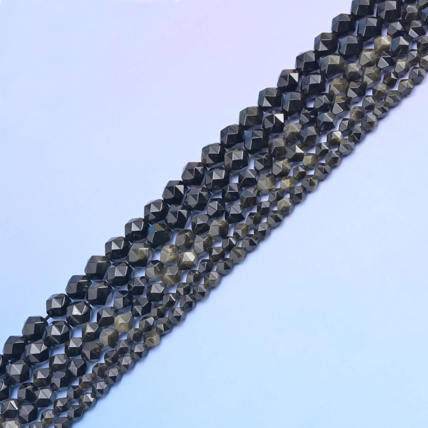 Natural Gemstone Diamond Star Cut Beads, Size 6mm, 8mm, 10mm - S1 - Mycrazycrystal