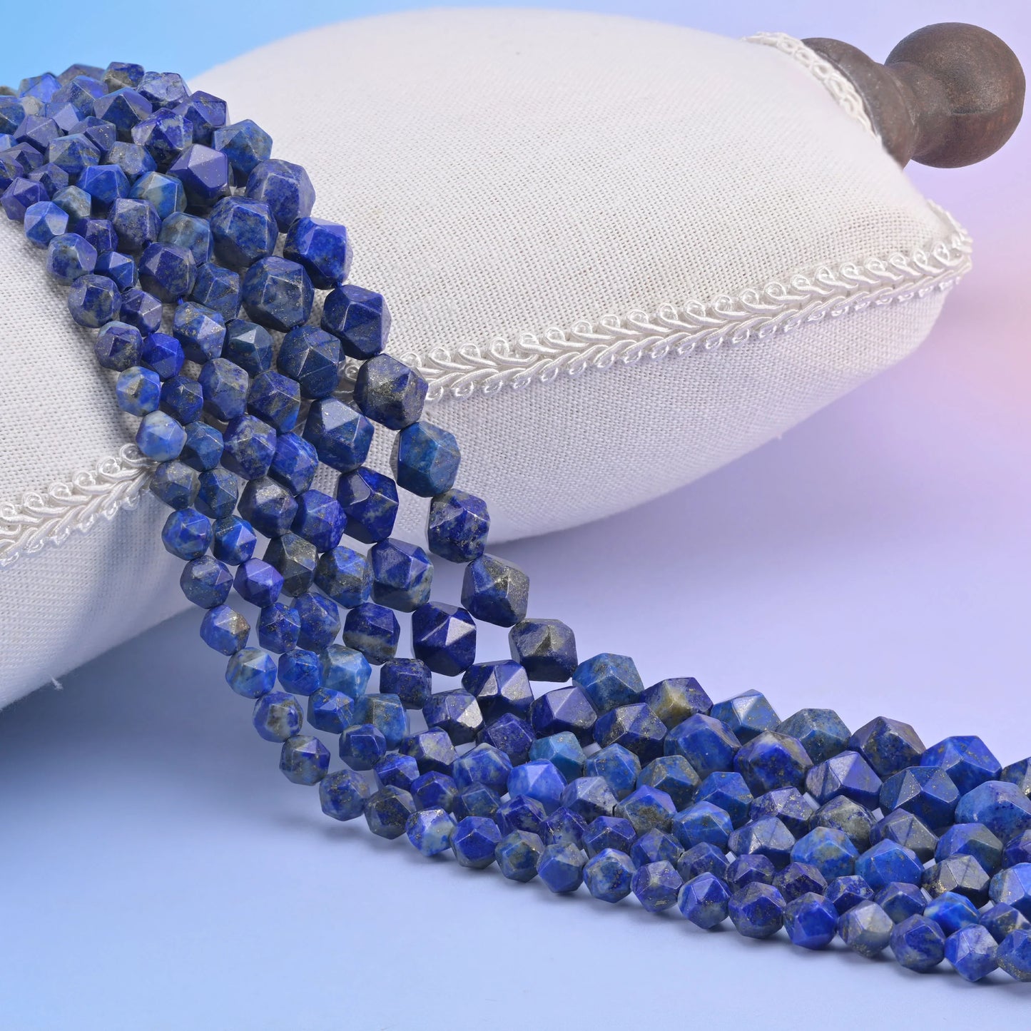 Natural Gemstone Diamond Star Cut Beads, Size 6mm, 8mm, 10mm - S1 - Mycrazycrystal
