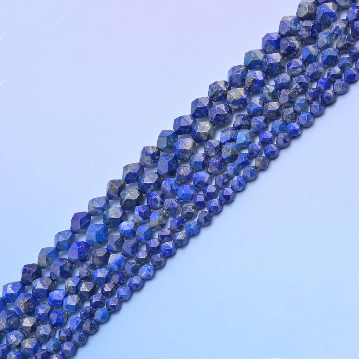 Natural Gemstone Diamond Star Cut Beads, Size 6mm, 8mm, 10mm - S1 - Mycrazycrystal