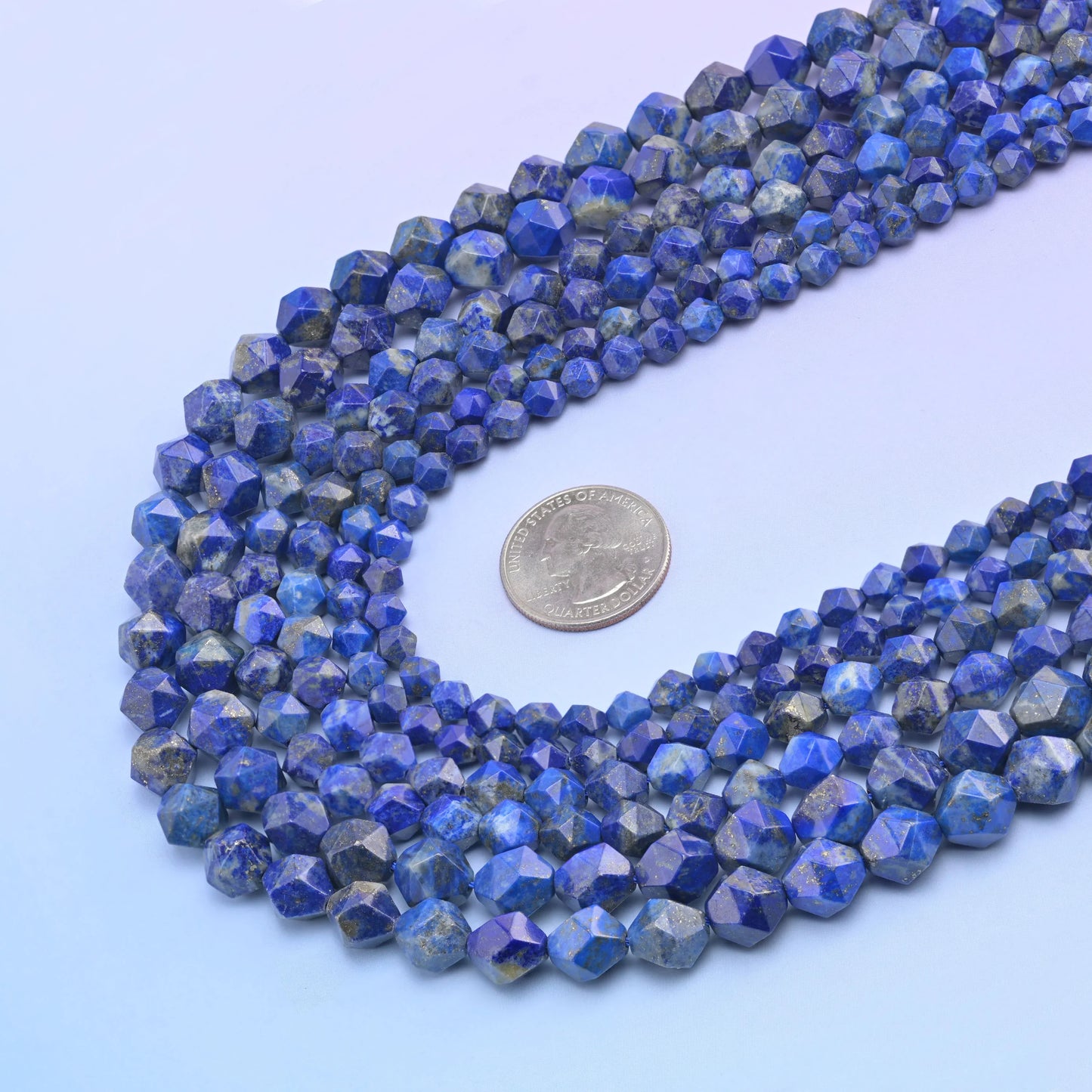 Natural Gemstone Diamond Star Cut Beads, Size 6mm, 8mm, 10mm - S1 - Mycrazycrystal