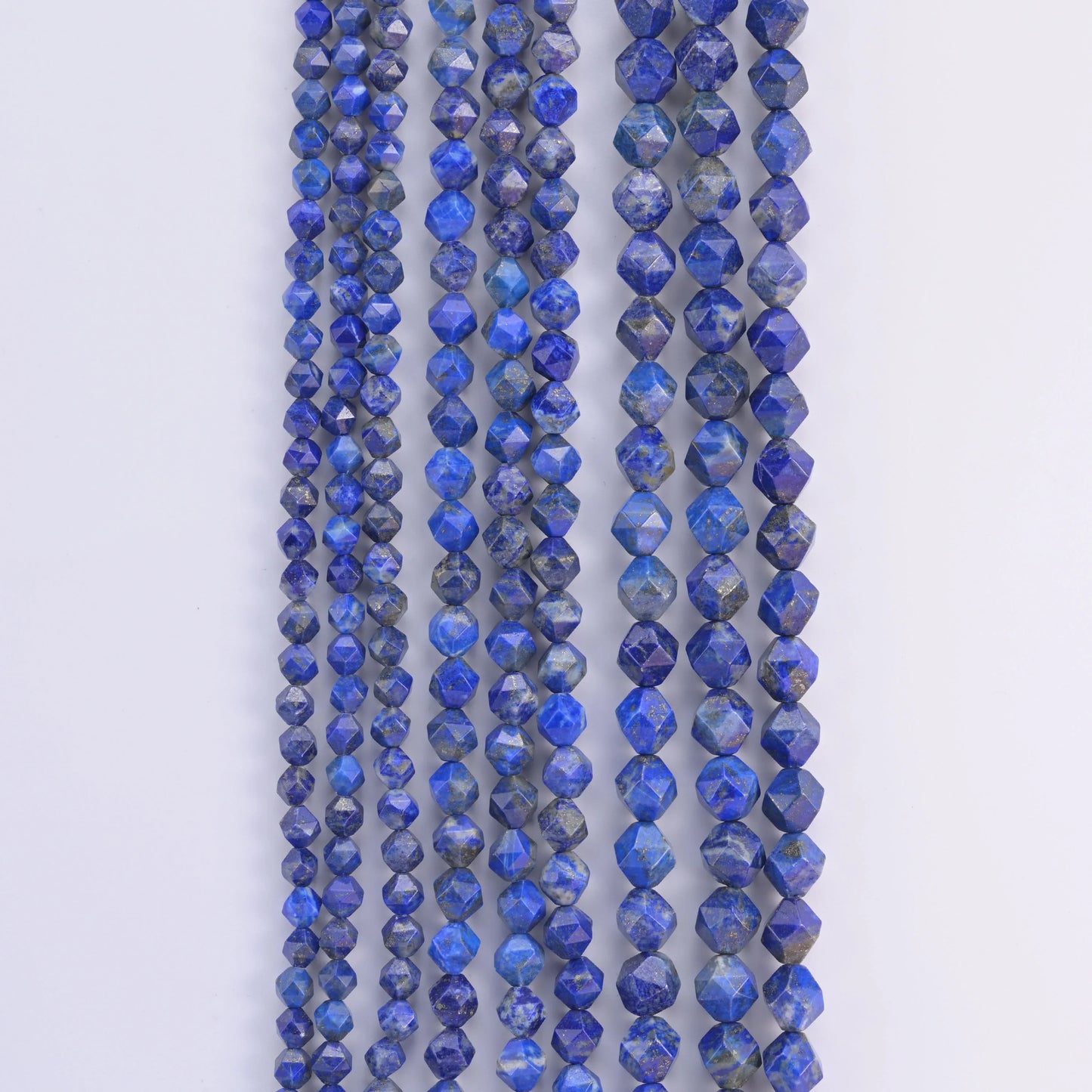 Natural Gemstone Diamond Star Cut Beads, Size 6mm, 8mm, 10mm - S1 - Mycrazycrystal