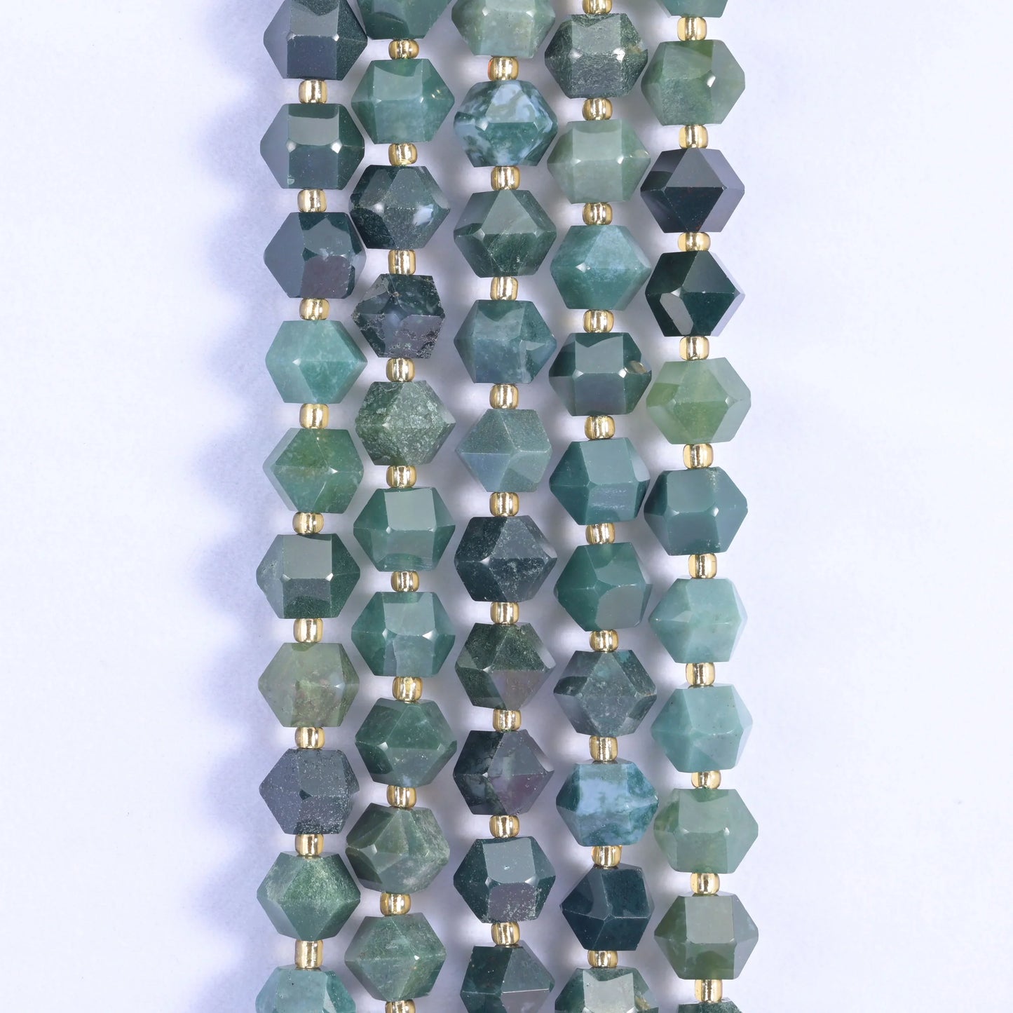 Diamond Rhombus Faceted 8 Sides Beads - Size 10mm - Jewelry Making - 15.5 Inches Strand Length - S7 - Mycrazycrystal