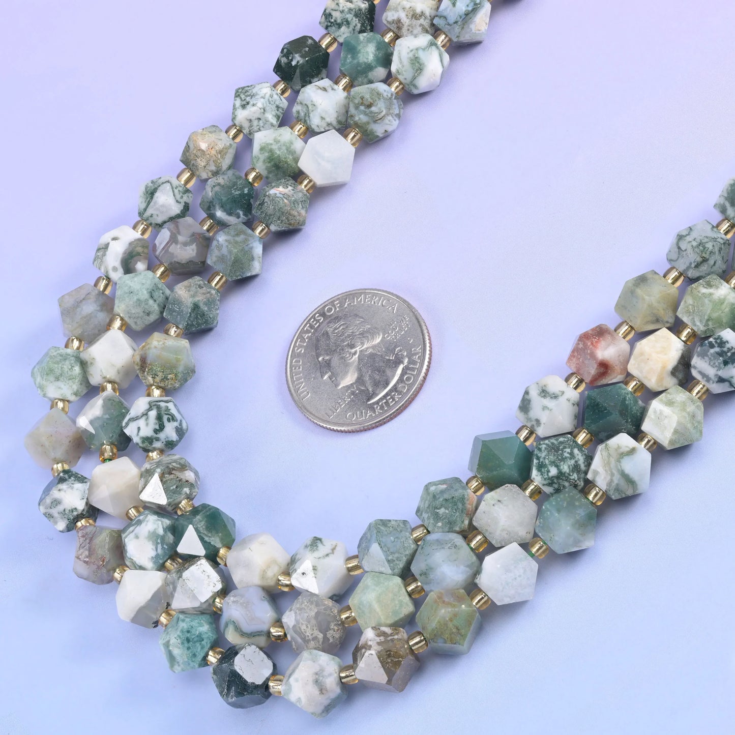 10mm Diamond Rhombus Faceted 8 Sides Beads - Jewelry Making - 15.5 Inches Strand Length - S4 - Mycrazycrystal