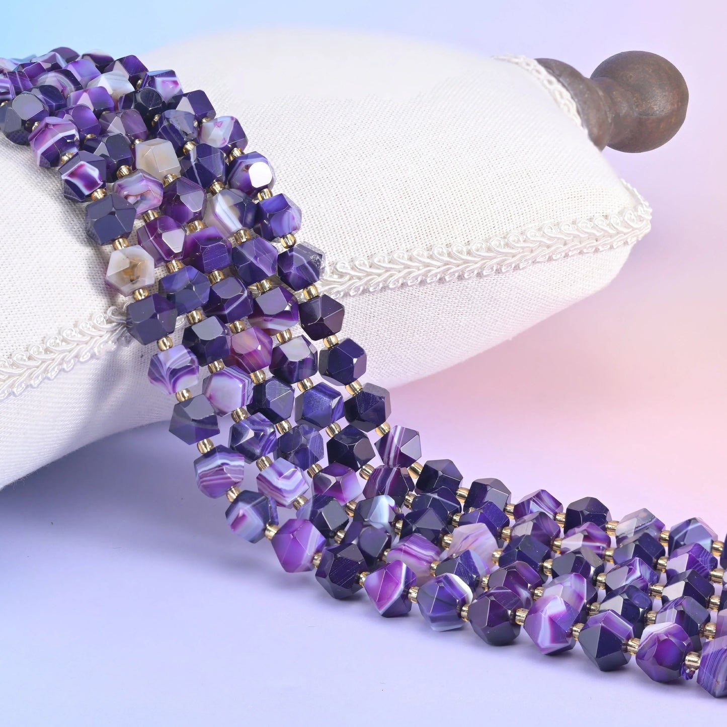 10mm Diamond Rhombus Faceted 8 Sides Beads - Jewelry Making - 15.5 Inches Strand Length - S4 - Mycrazycrystal