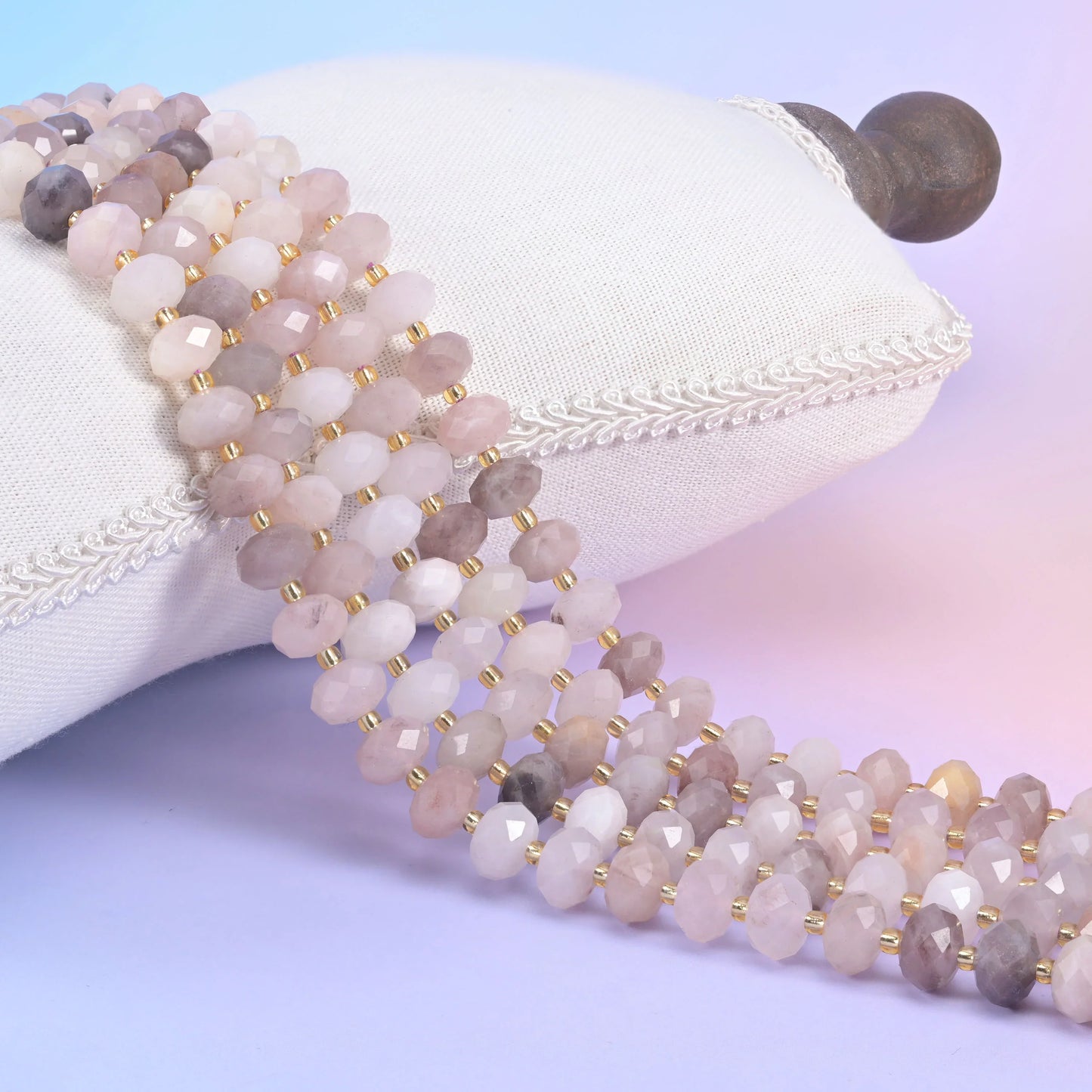 Natural Gemstone Faceted Rondelle Beads - Size 6x10mm - Jewelry Making Beads - 15.5 Inches Strand Length - S1 - Mycrazycrystal