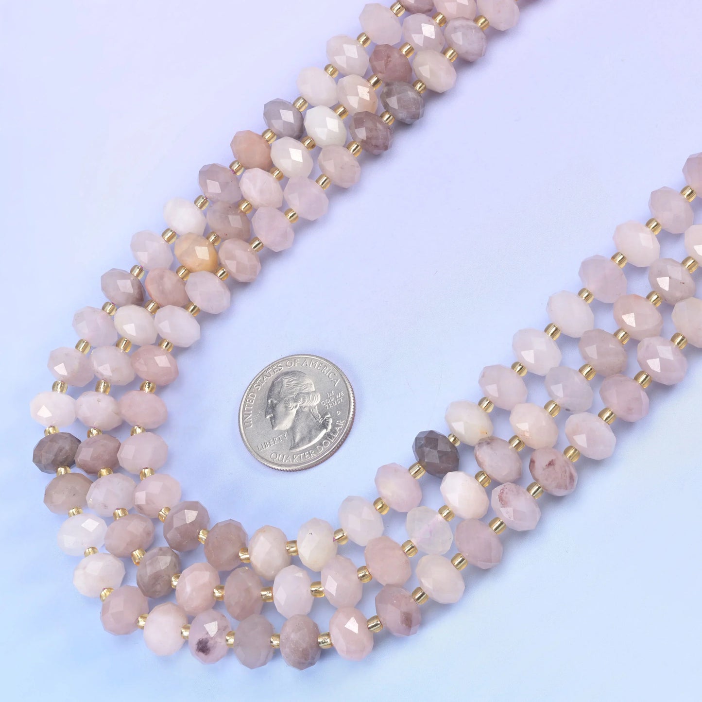 Natural Gemstone Faceted Rondelle Beads - Size 6x10mm - Jewelry Making Beads - 15.5 Inches Strand Length - S1 - Mycrazycrystal
