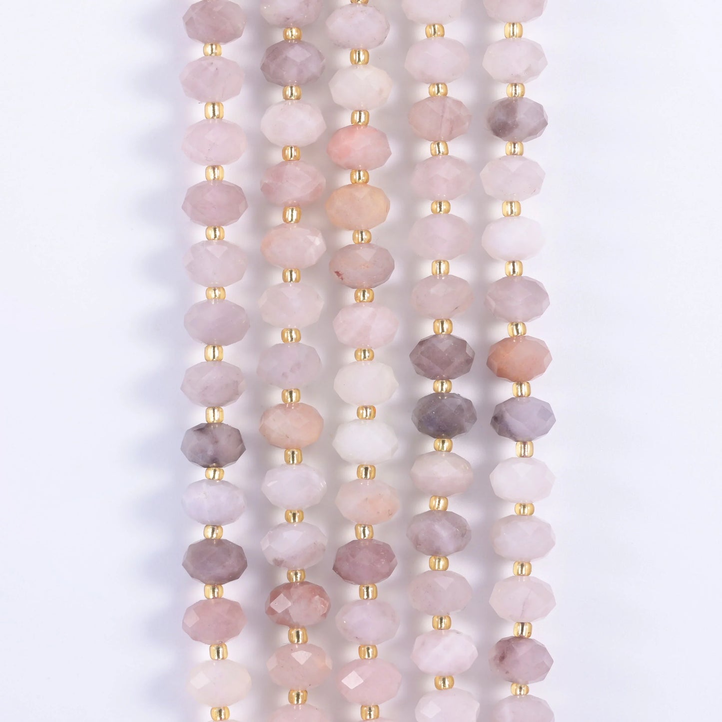 Natural Gemstone Faceted Rondelle Beads - Size 6x10mm - Jewelry Making Beads - 15.5 Inches Strand Length - S1 - Mycrazycrystal