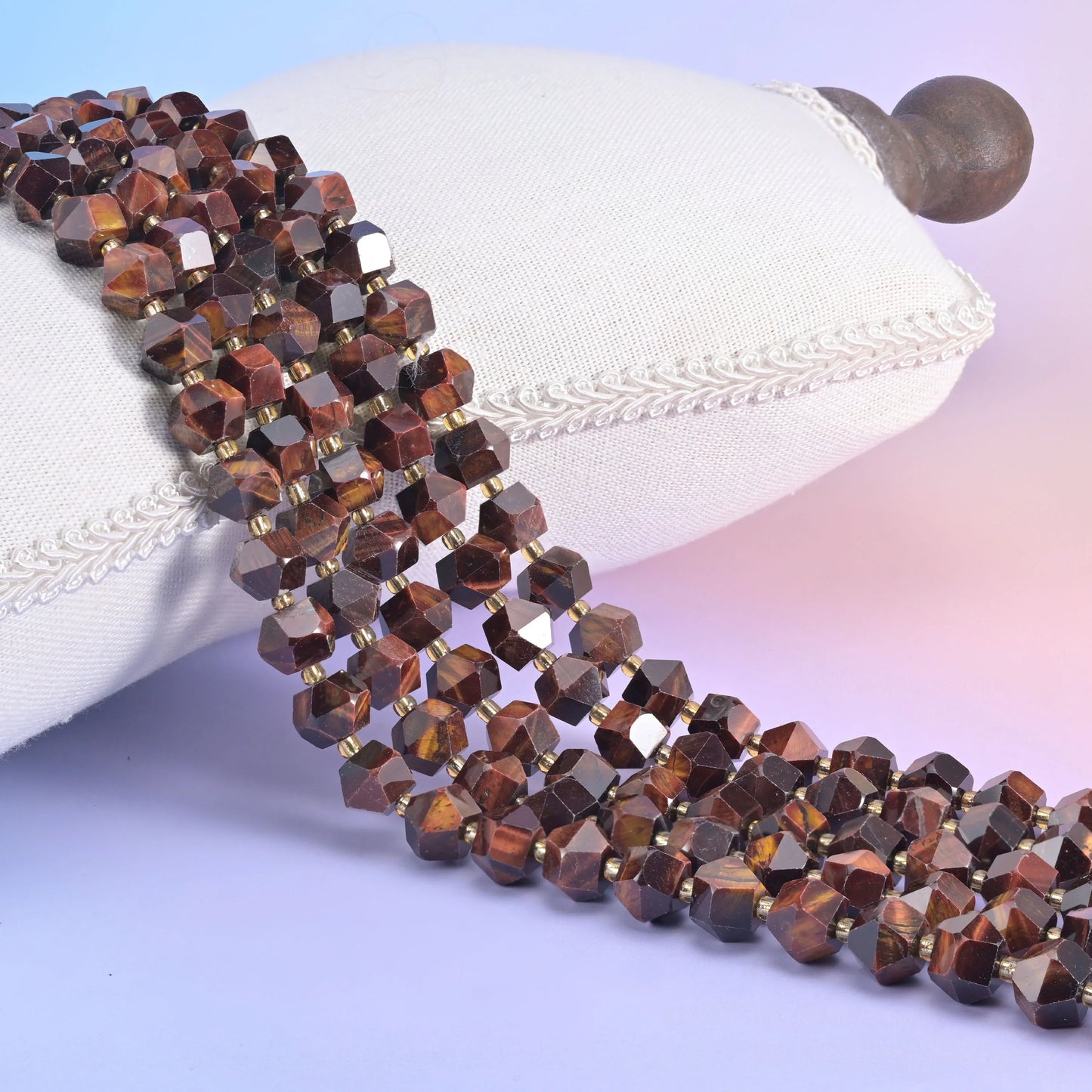 Diamond Rhombus Faceted 8 Sides Beads - Size 10mm - Jewelry Making - 15.5 Inches Strand Length - S7 - Mycrazycrystal