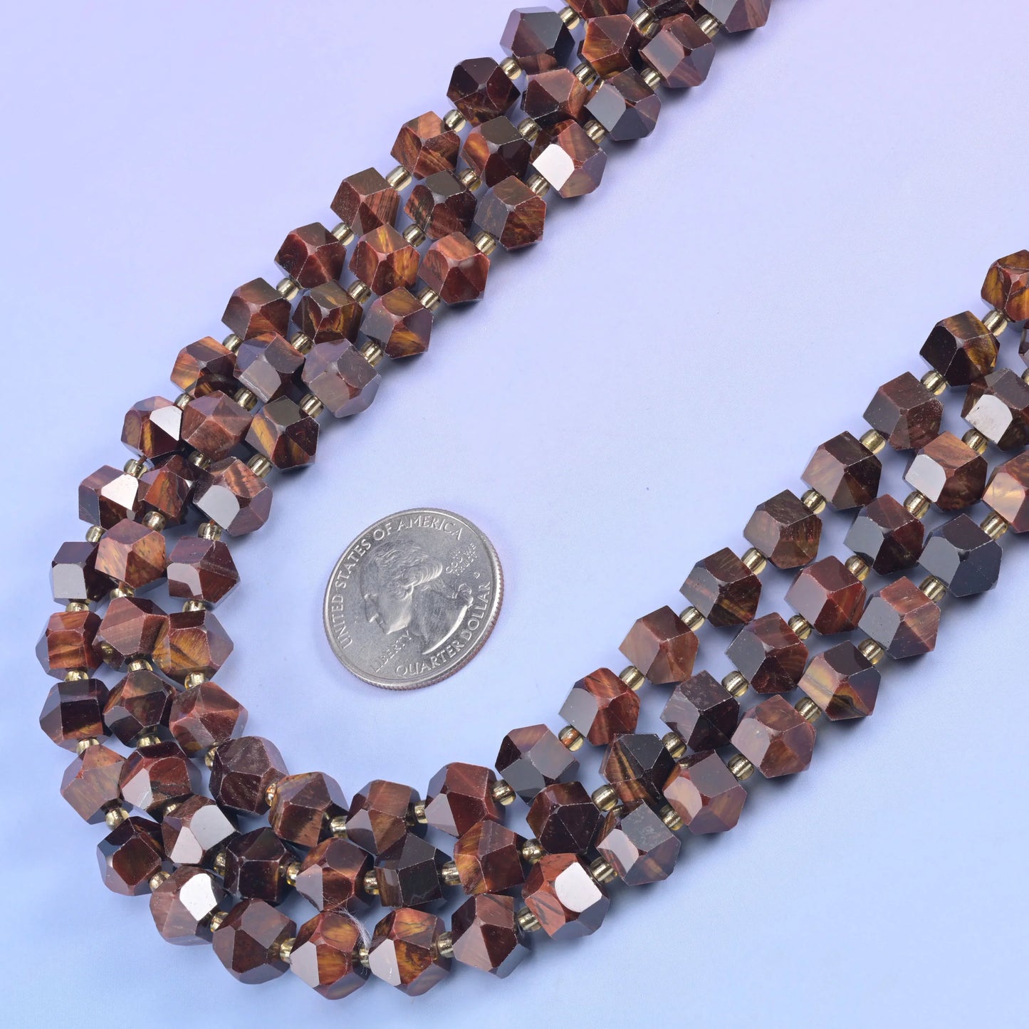 Diamond Rhombus Faceted 8 Sides Beads - Size 10mm - Jewelry Making - 15.5 Inches Strand Length - S7 - Mycrazycrystal