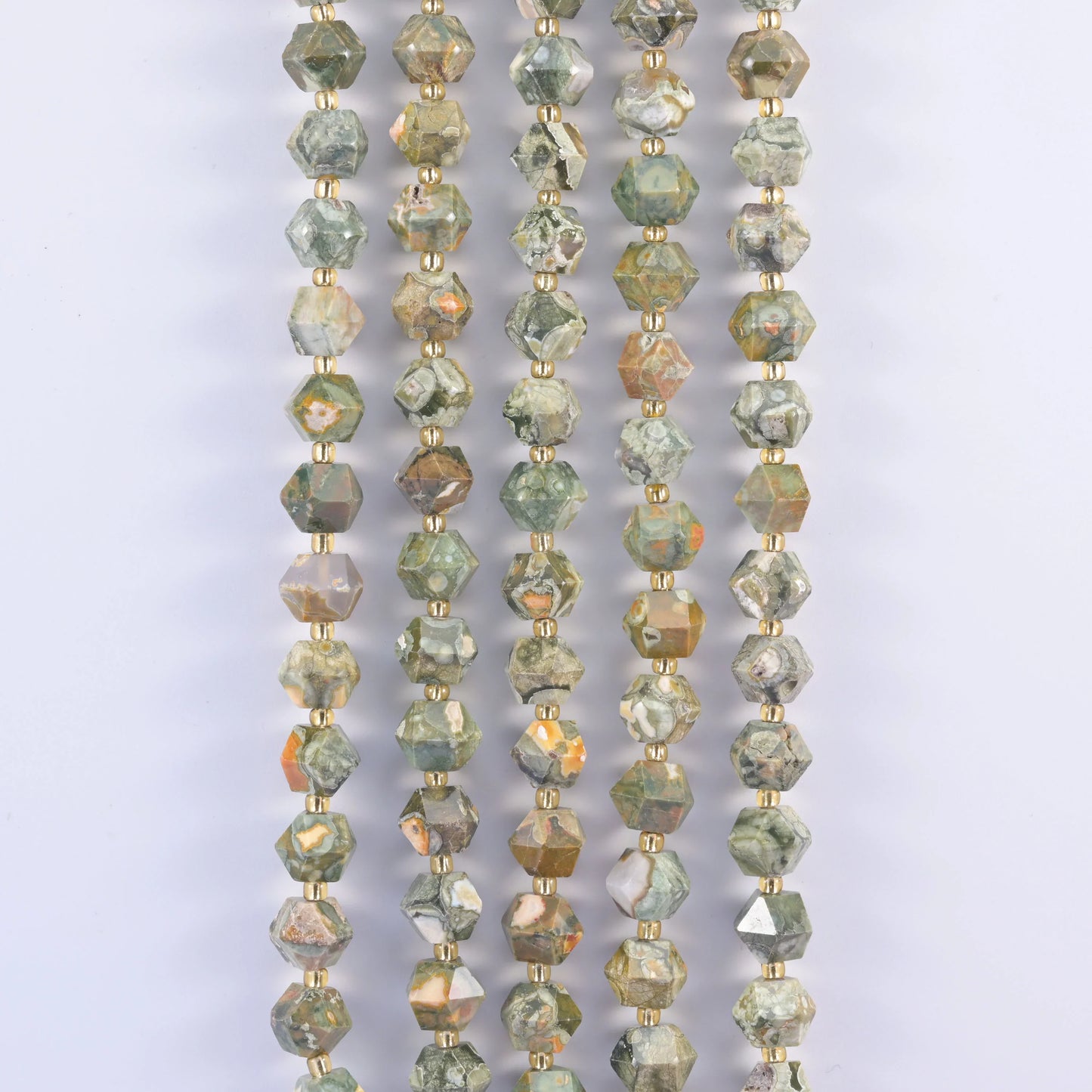 Diamond Rhombus Faceted 8 Sides Beads - Size 10mm - Jewelry Making - 15.5 Inches Strand Length - S7 - Mycrazycrystal