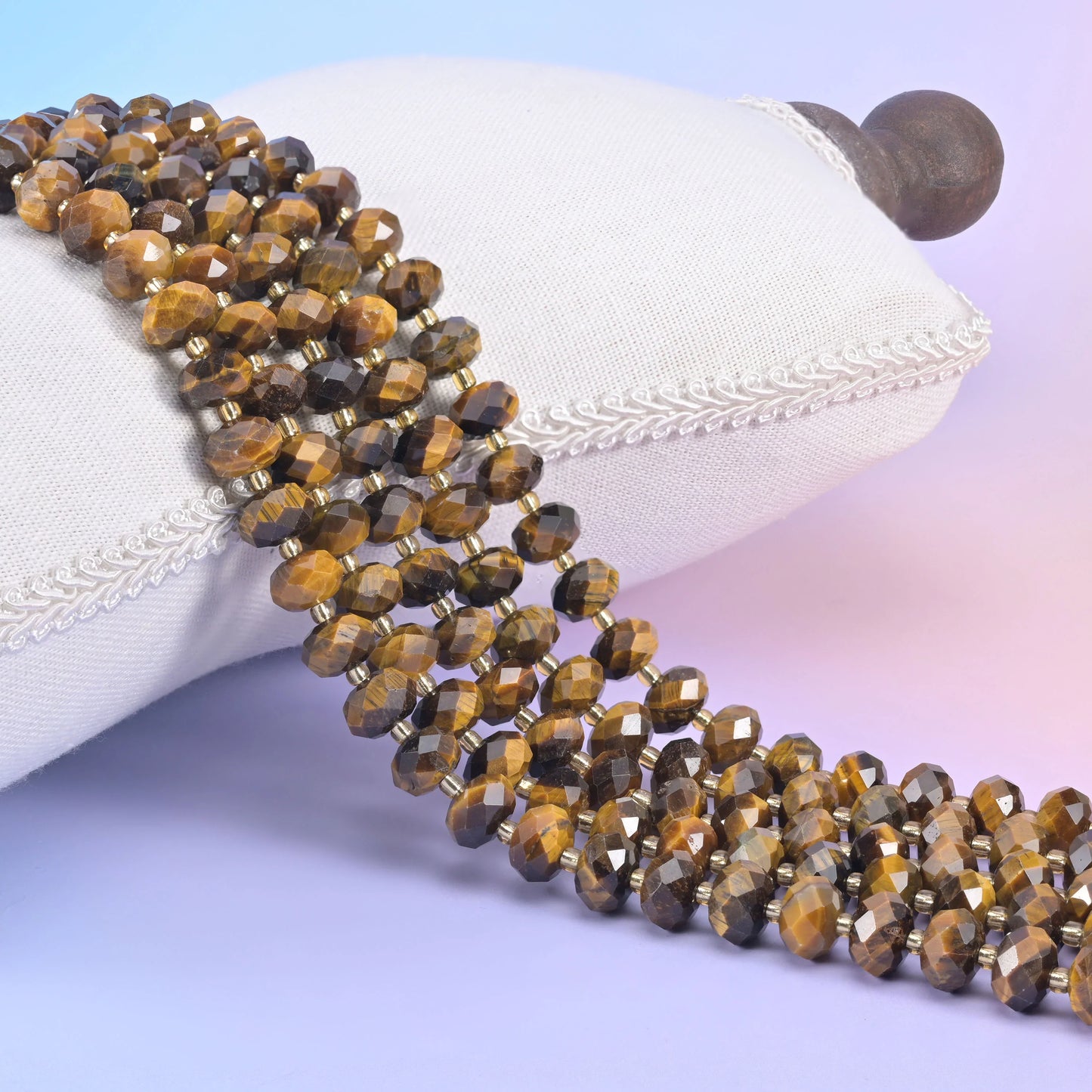 Natural Gemstone Faceted Rondelle Beads - Size 6x10mm - Jewelry Making Beads - 15.5 Inches Strand Length - S1 - Mycrazycrystal