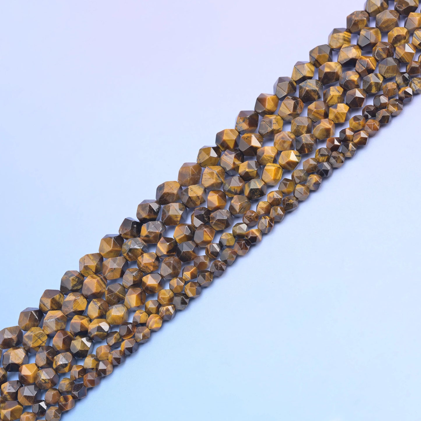 Natural Gemstone Diamond Star Cut Beads, Size 6mm, 8mm, 10mm - S1 - Mycrazycrystal