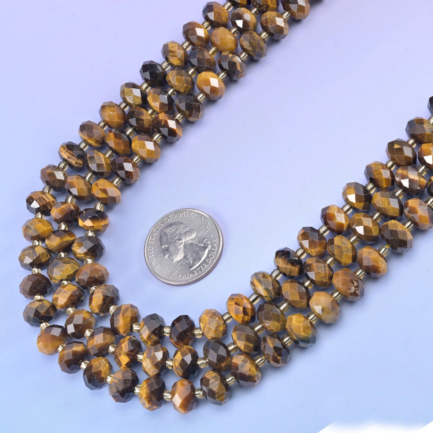 Natural Gemstone Faceted Rondelle Beads - Size 6x10mm - Jewelry Making Beads - 15.5 Inches Strand Length - S1 - Mycrazycrystal