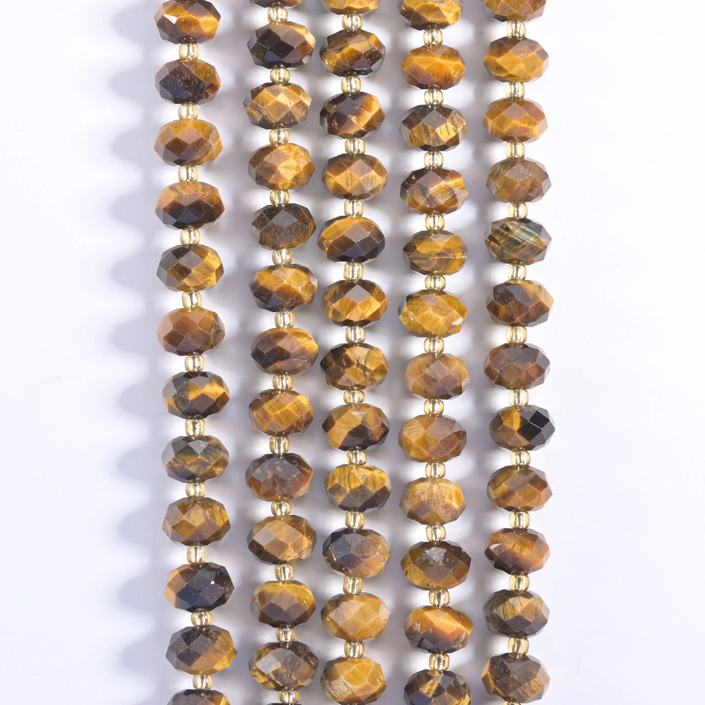Natural Gemstone Faceted Rondelle Beads - Size 6x10mm - Jewelry Making Beads - 15.5 Inches Strand Length - S1 - Mycrazycrystal