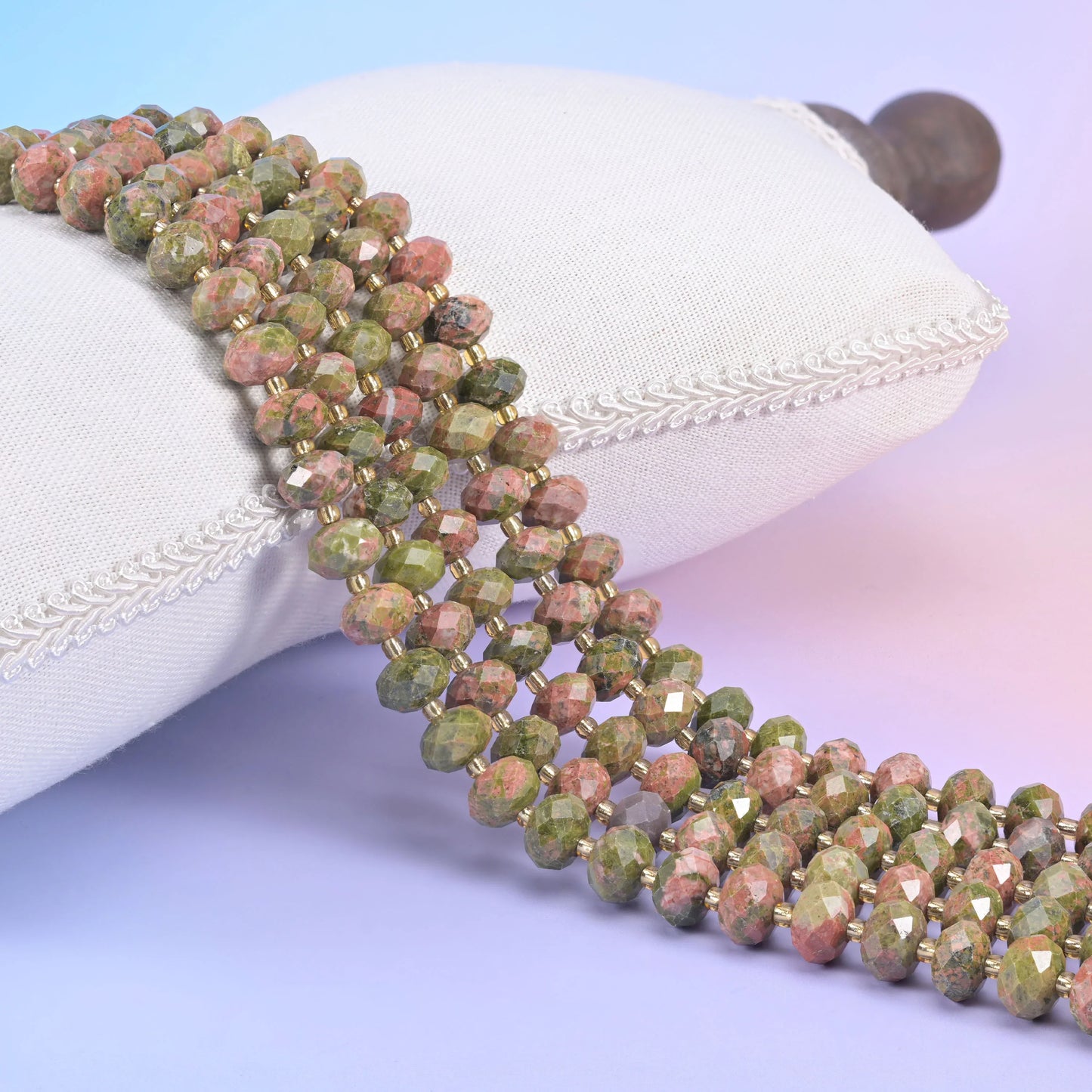 Natural Gemstone Faceted Rondelle Beads - Size 6x10mm - Jewelry Making Beads - 15.5 Inches Strand Length - S1 - Mycrazycrystal