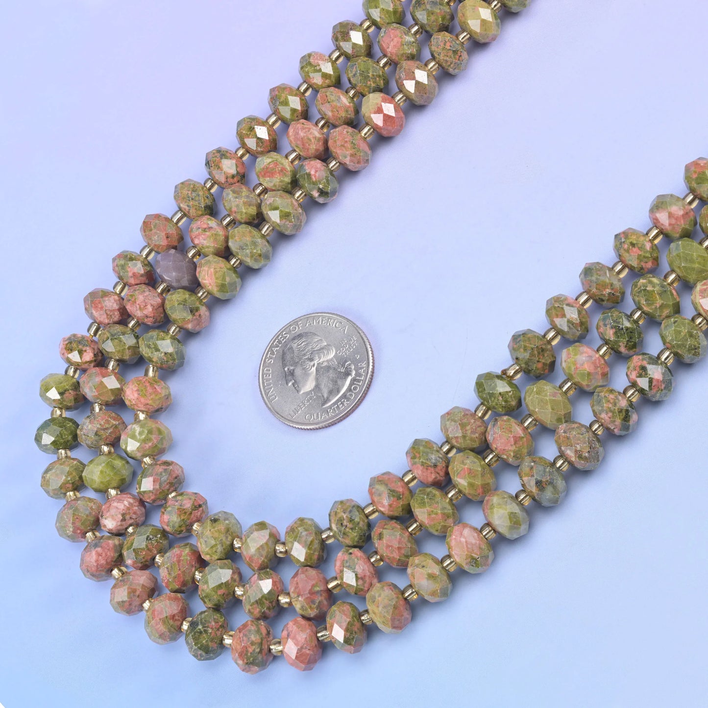 Natural Gemstone Faceted Rondelle Beads - Size 6x10mm - Jewelry Making Beads - 15.5 Inches Strand Length - S1 - Mycrazycrystal