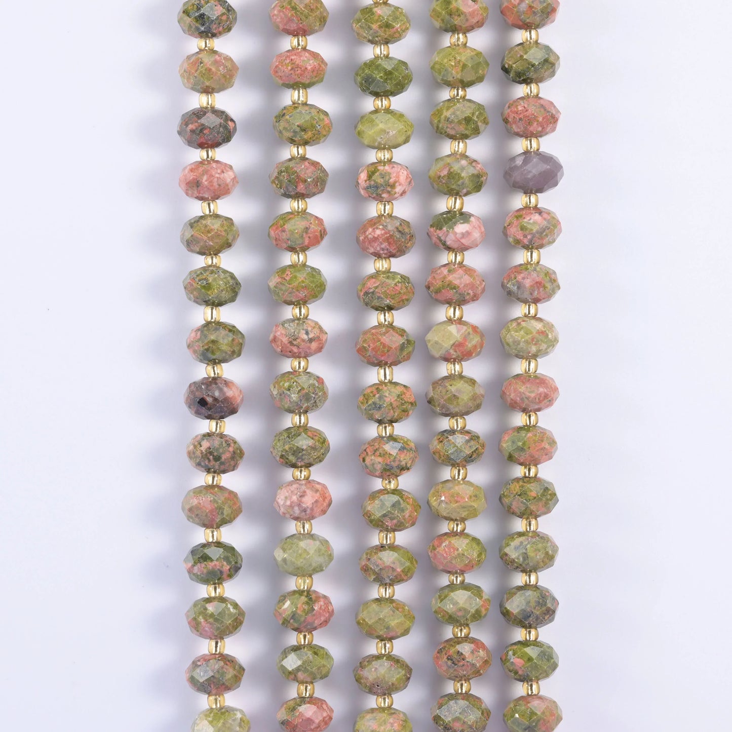 Natural Gemstone Faceted Rondelle Beads - Size 6x10mm - Jewelry Making Beads - 15.5 Inches Strand Length - S1 - Mycrazycrystal