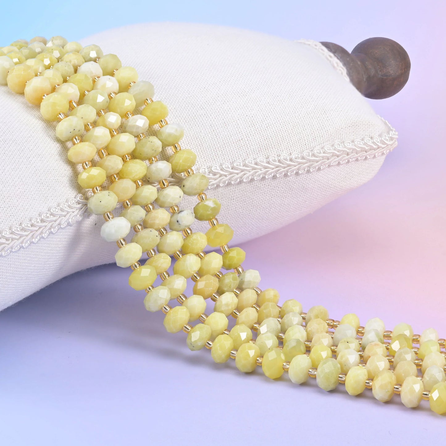 Natural Gemstone Faceted Rondelle Beads - Size 6x10mm - Jewelry Making Beads - 15.5 Inches Strand Length - S1 - Mycrazycrystal