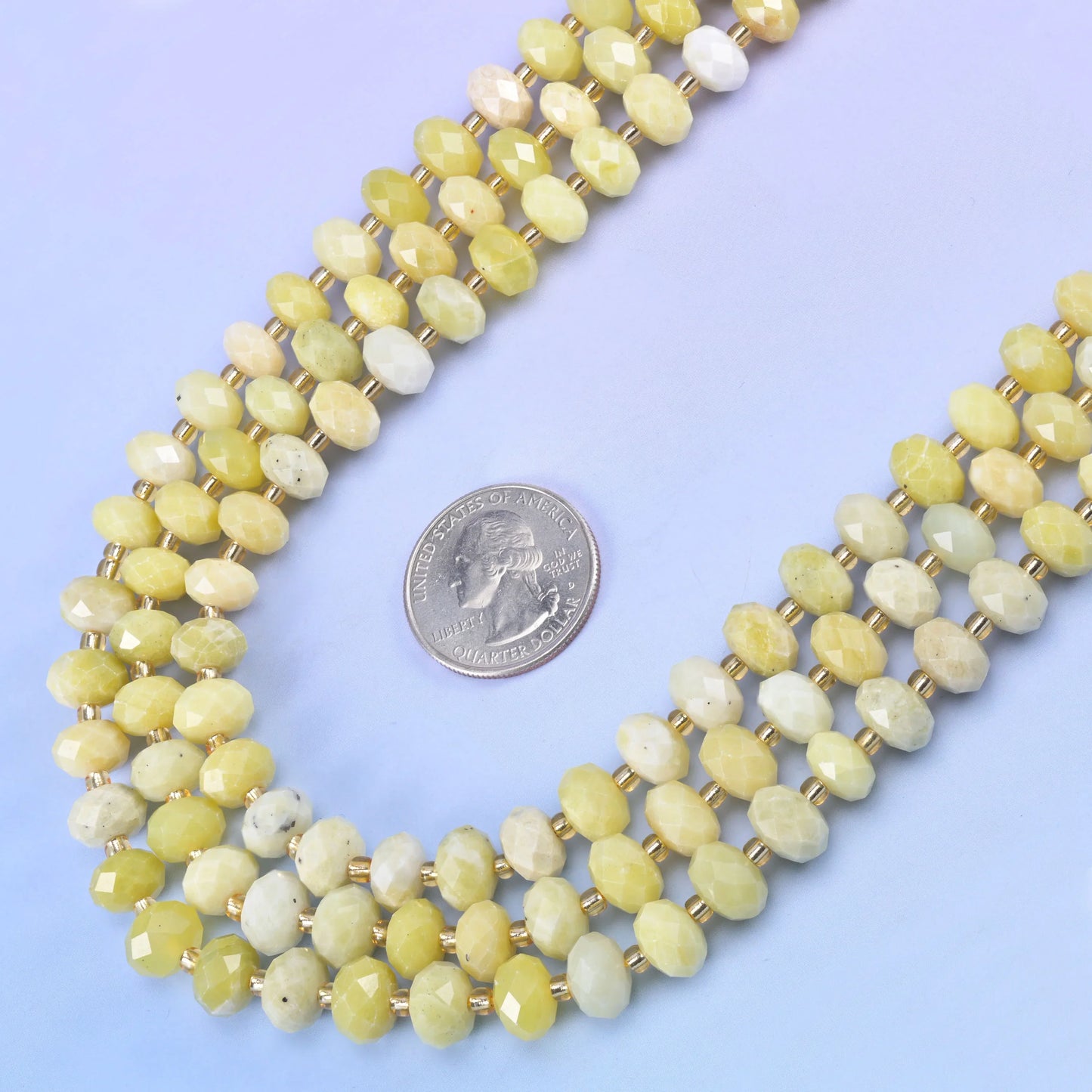 Natural Gemstone Faceted Rondelle Beads - Size 6x10mm - Jewelry Making Beads - 15.5 Inches Strand Length - S1 - Mycrazycrystal