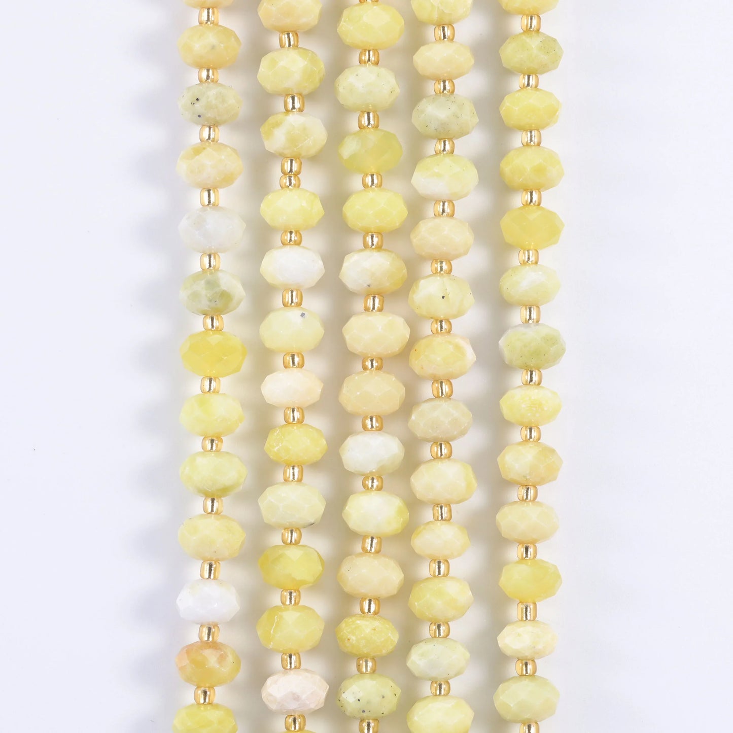 Natural Gemstone Faceted Rondelle Beads - Size 6x10mm - Jewelry Making Beads - 15.5 Inches Strand Length - S1 - Mycrazycrystal