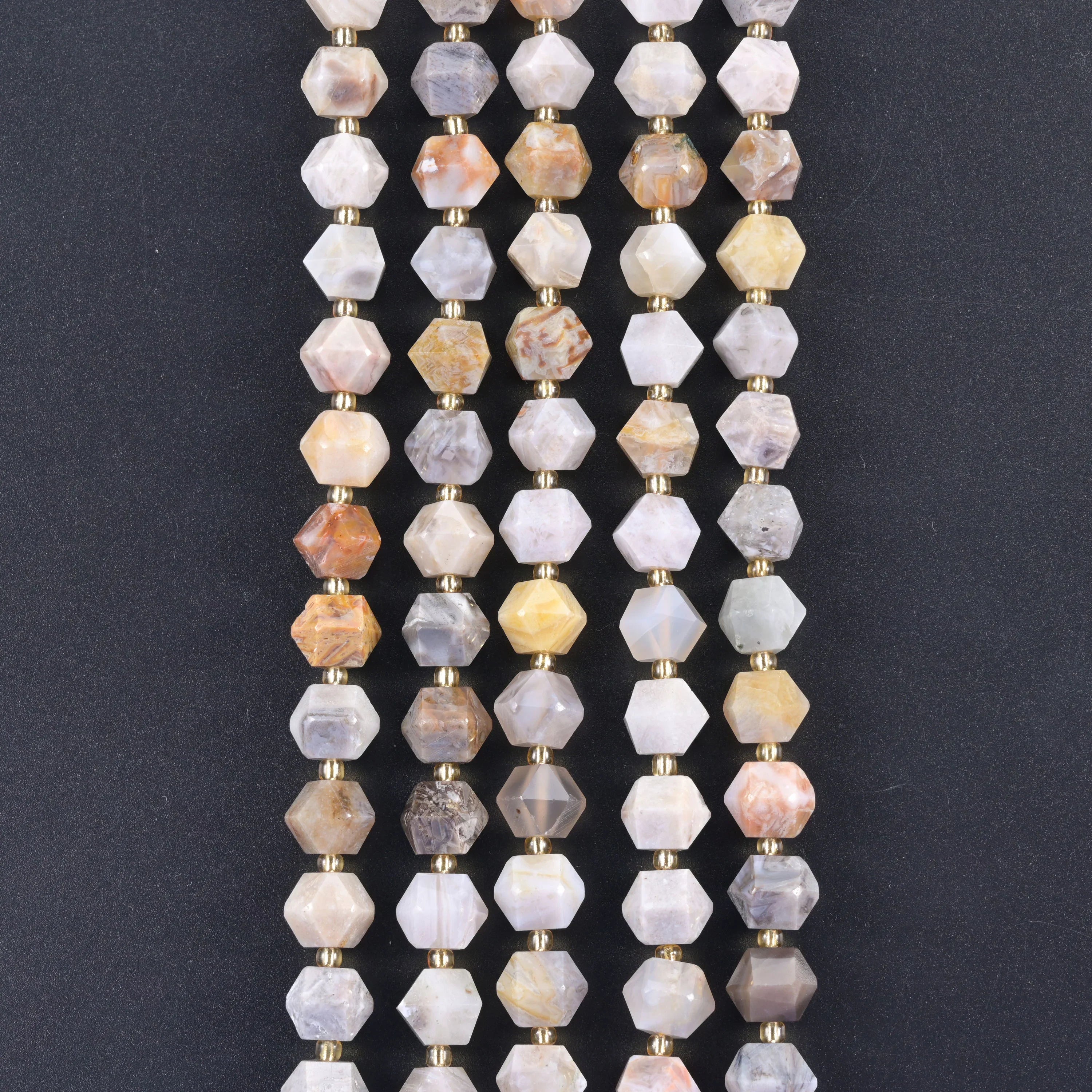 10mm Diamond Rhombus Faceted 8 Sides Beads - Jewelry Making - 15.5 Inches Strand Length - S4 - Mycrazycrystal