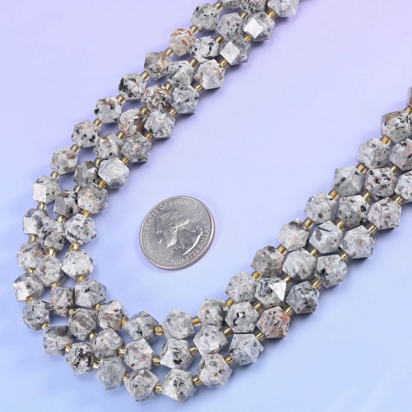 Diamond Rhombus Faceted 8 Sides Beads - Size 10mm - Jewelry Making - 15.5 Inches Strand Length - S6 - Mycrazycrystal