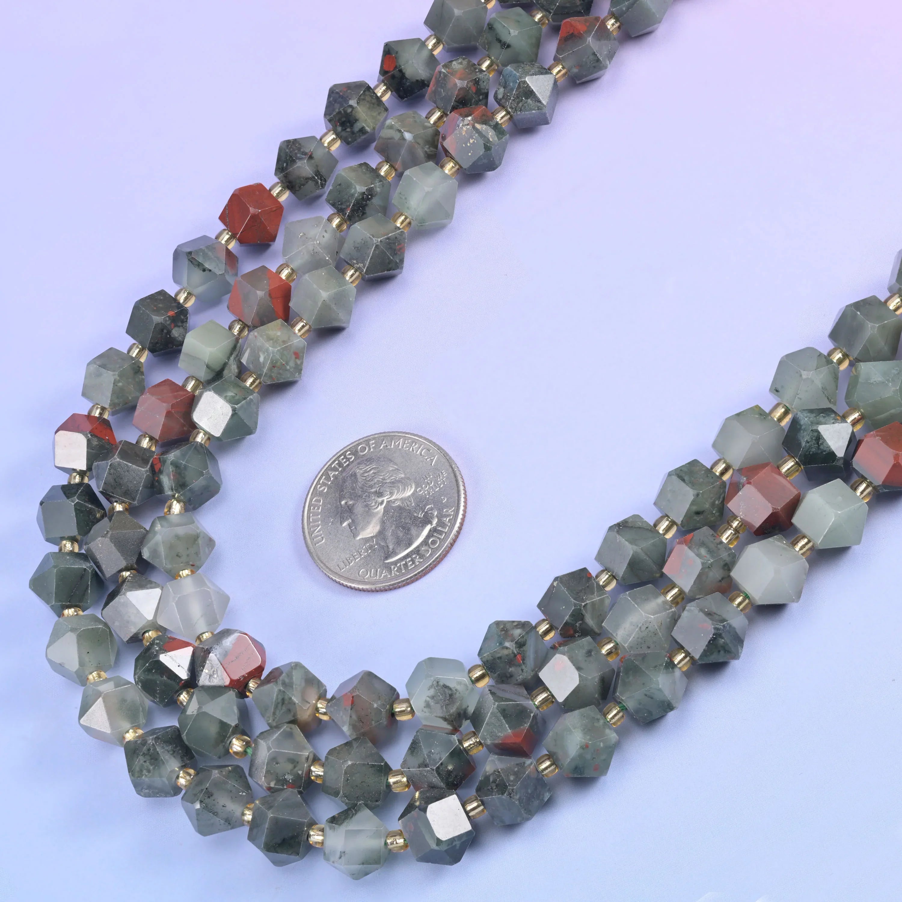 10mm Diamond Rhombus Faceted 8 Sides Beads - Jewelry Making - 15.5 Inches Strand Length - S4 - Mycrazycrystal