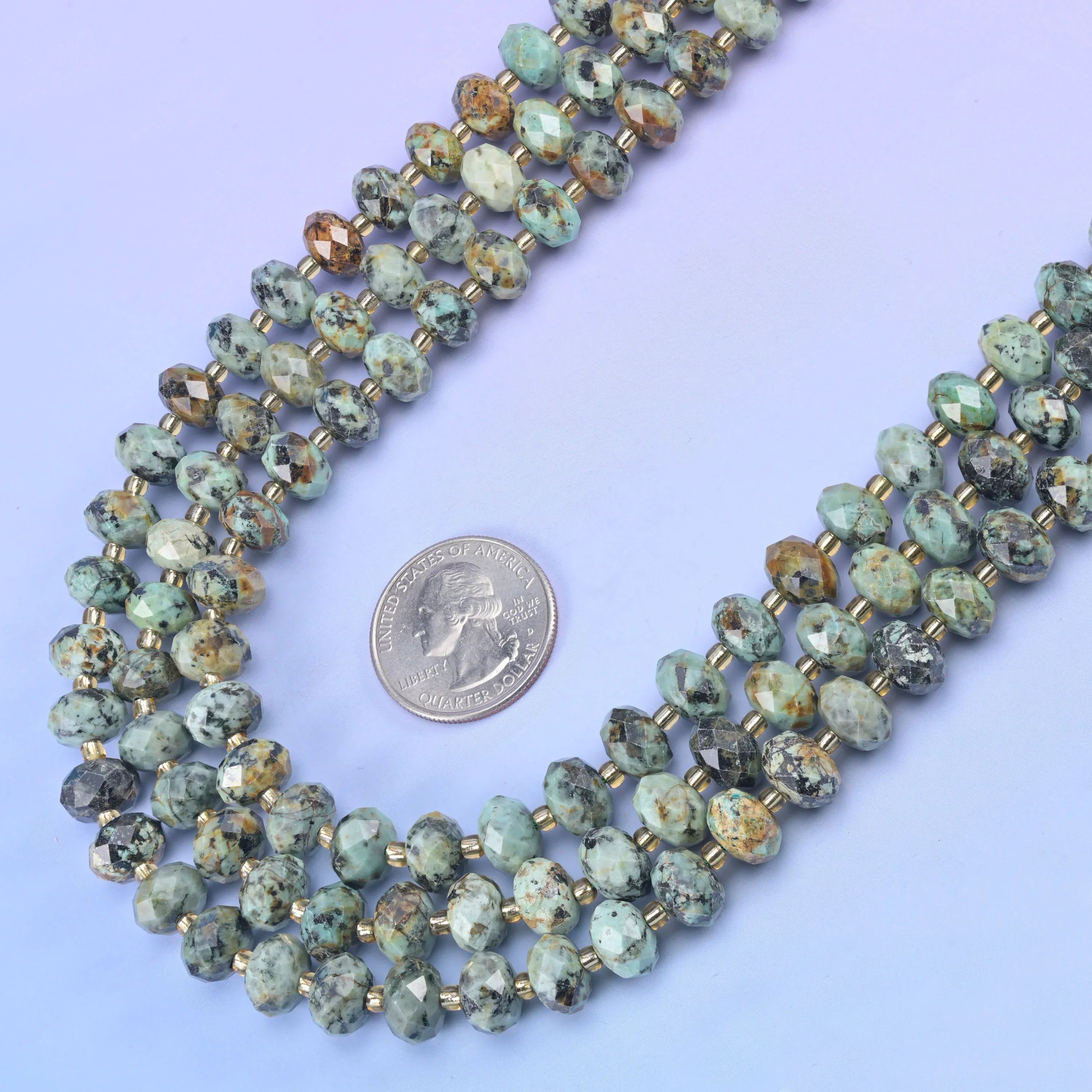 Natural Gemstone Faceted Rondelle Beads - Size 6x10mm - Jewelry Making Beads - 15.5 Inches Strand Length - S1 - Mycrazycrystal