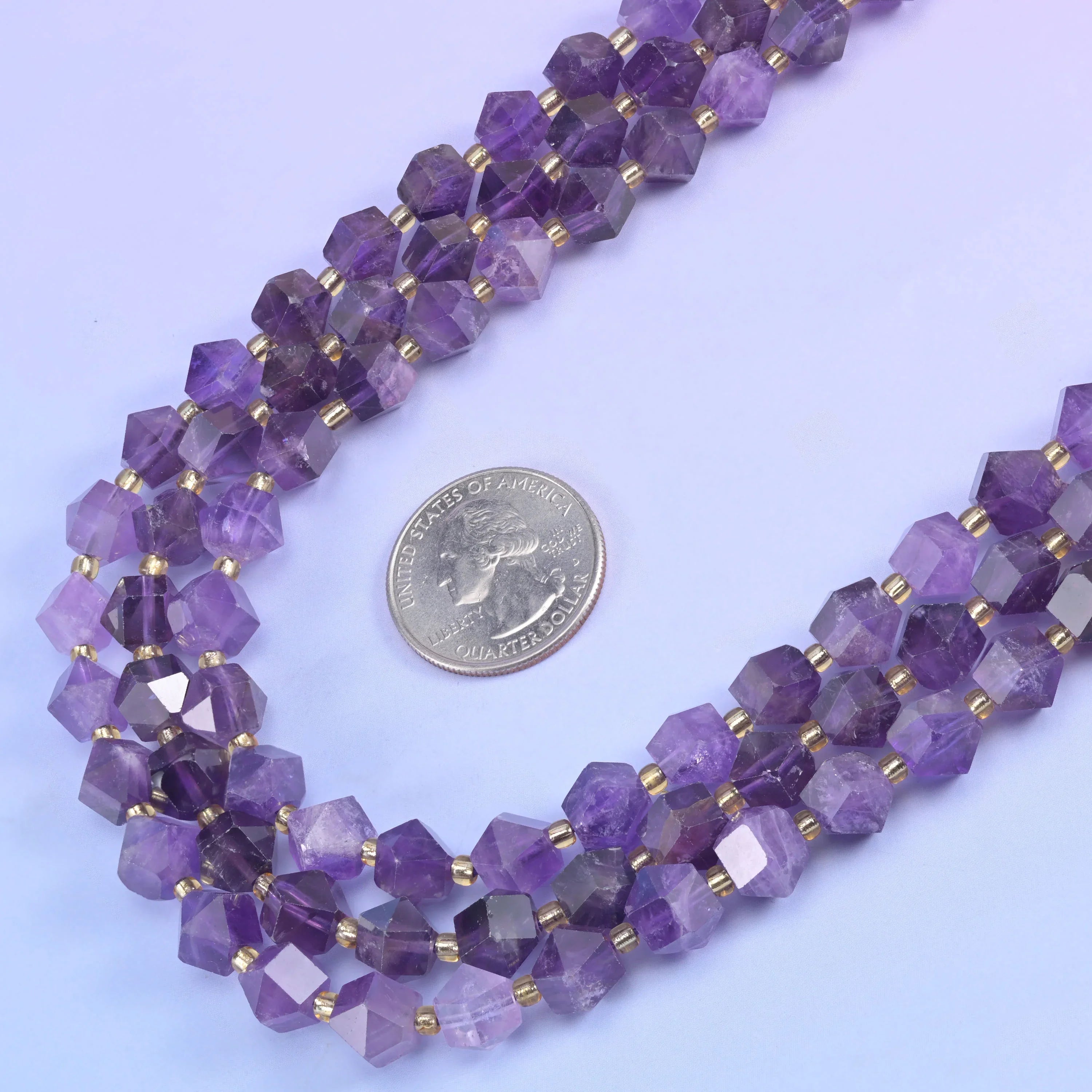 10mm Diamond Rhombus Faceted 8 Sides Beads - Jewelry Making - 15.5 Inches Strand Length - S1 - Mycrazycrystal