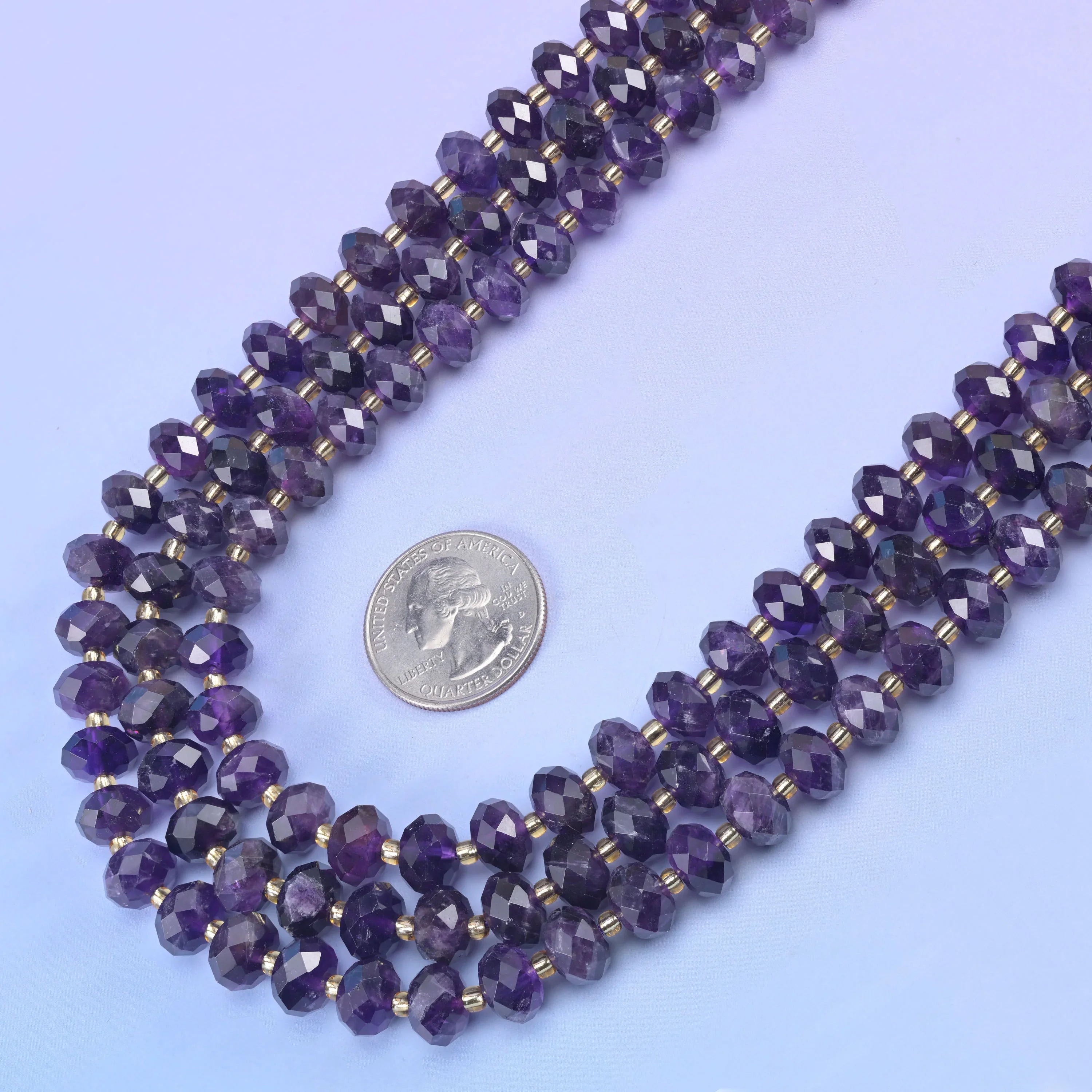 Natural Gemstone Faceted Rondelle Beads - Size 6x10mm - Jewelry Making Beads - 15.5 Inches Strand Length - S1 - Mycrazycrystal