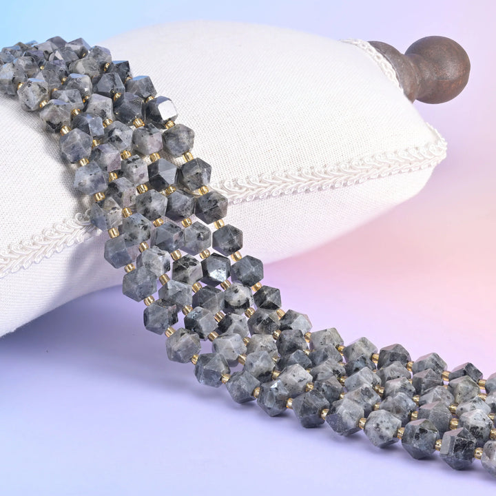 Diamond Rhombus Faceted 8 Sides Beads - Size 10mm - Jewelry Making - 15.5 Inches Strand Length - S6 - Mycrazycrystal