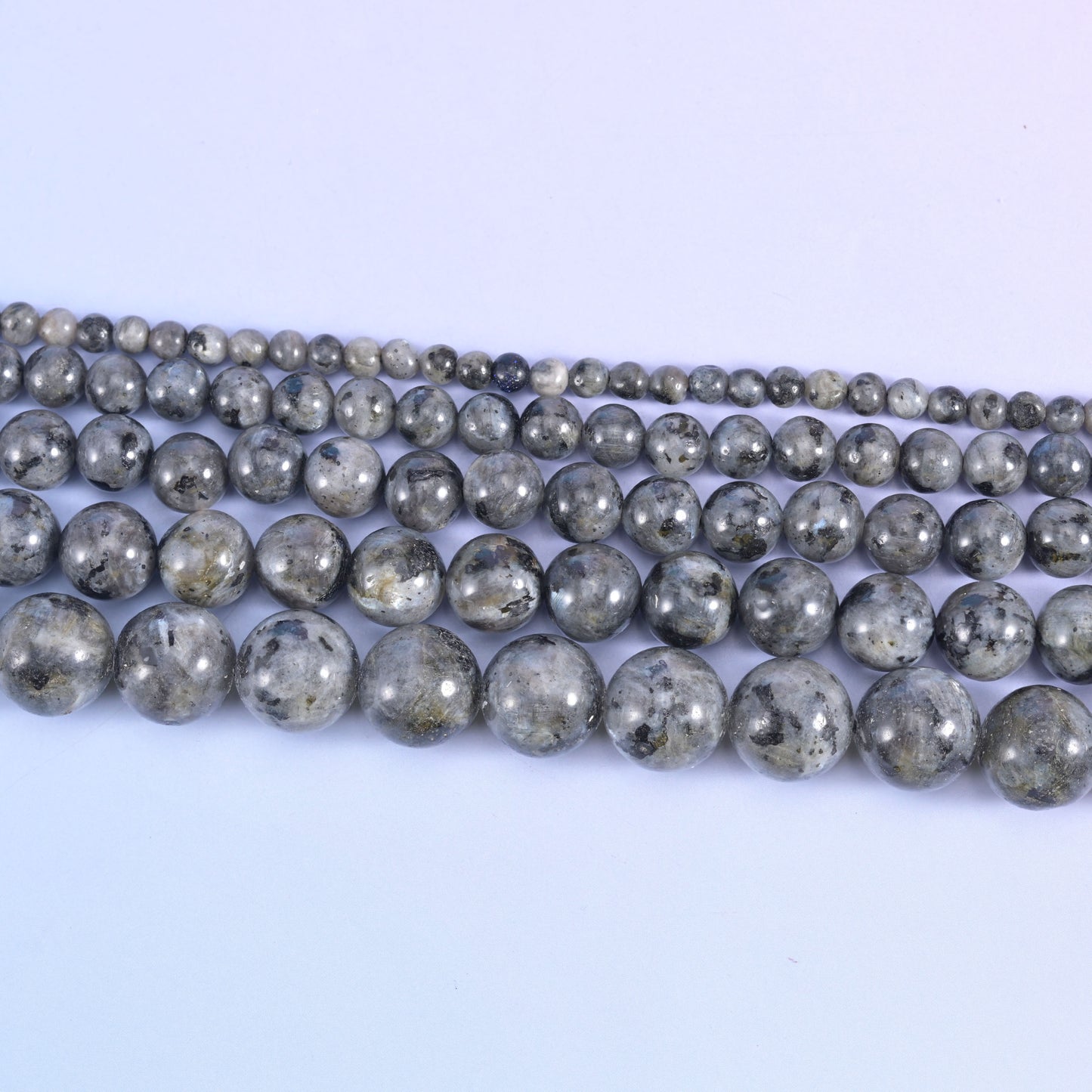 Black Labradorite Smooth Round Beads 6mm 8mm 10mm Jewelry Making 15.5 Inch Strand