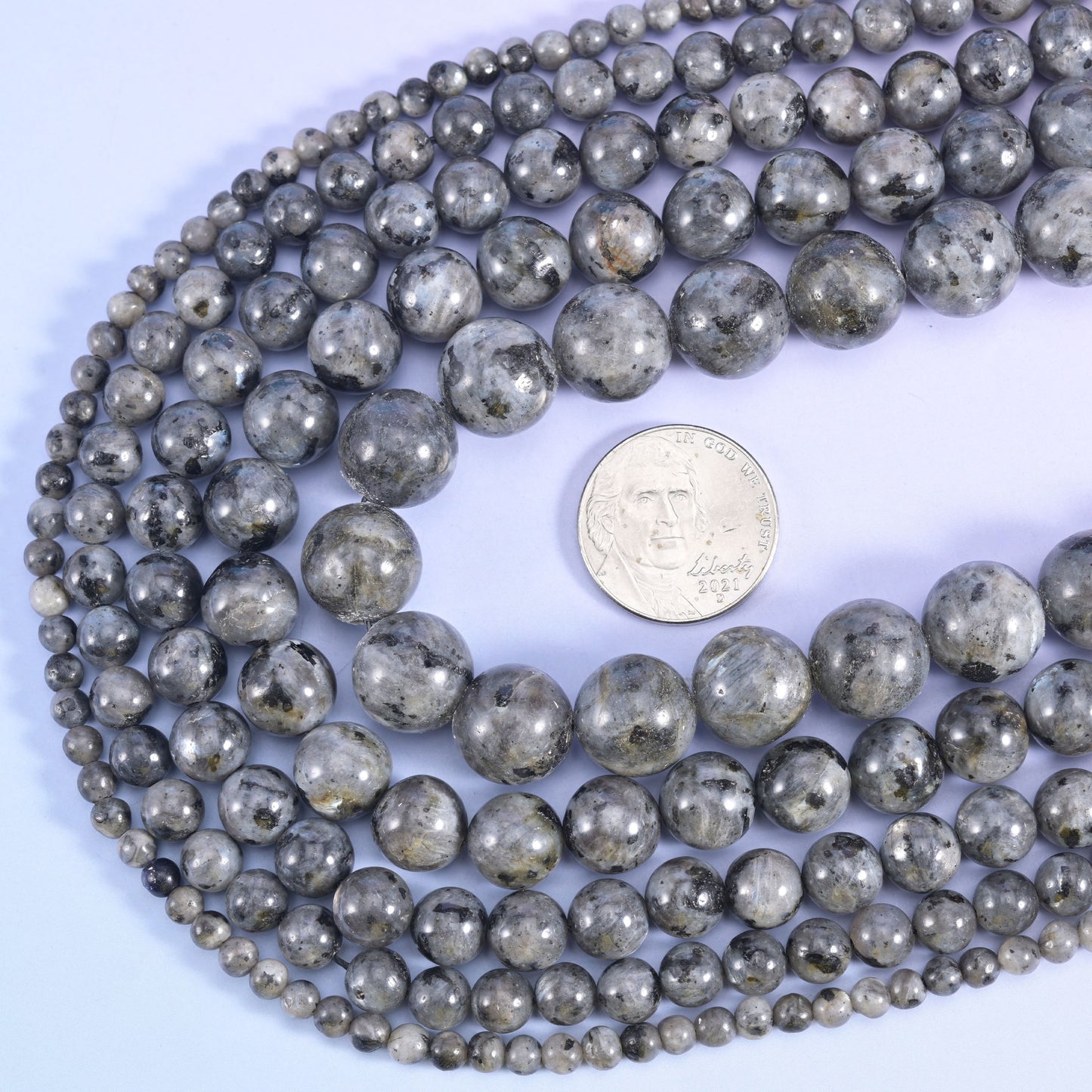 Black Labradorite Smooth Round Beads 6mm 8mm 10mm Jewelry Making 15.5 Inch Strand