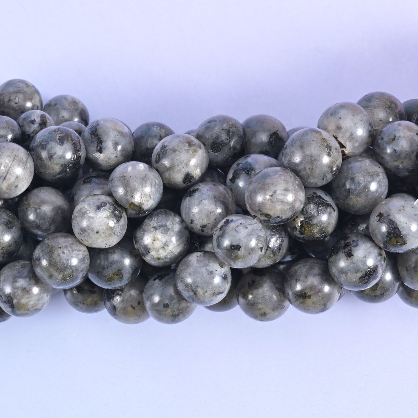 Black Labradorite Smooth Round Beads 6mm 8mm 10mm Jewelry Making 15.5 Inch Strand