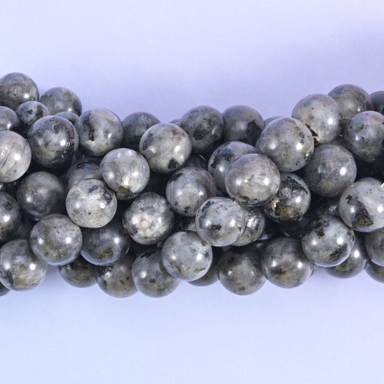 Black Labradorite Smooth Round Beads 6mm 8mm 10mm Jewelry Making 15.5 Inch Strand