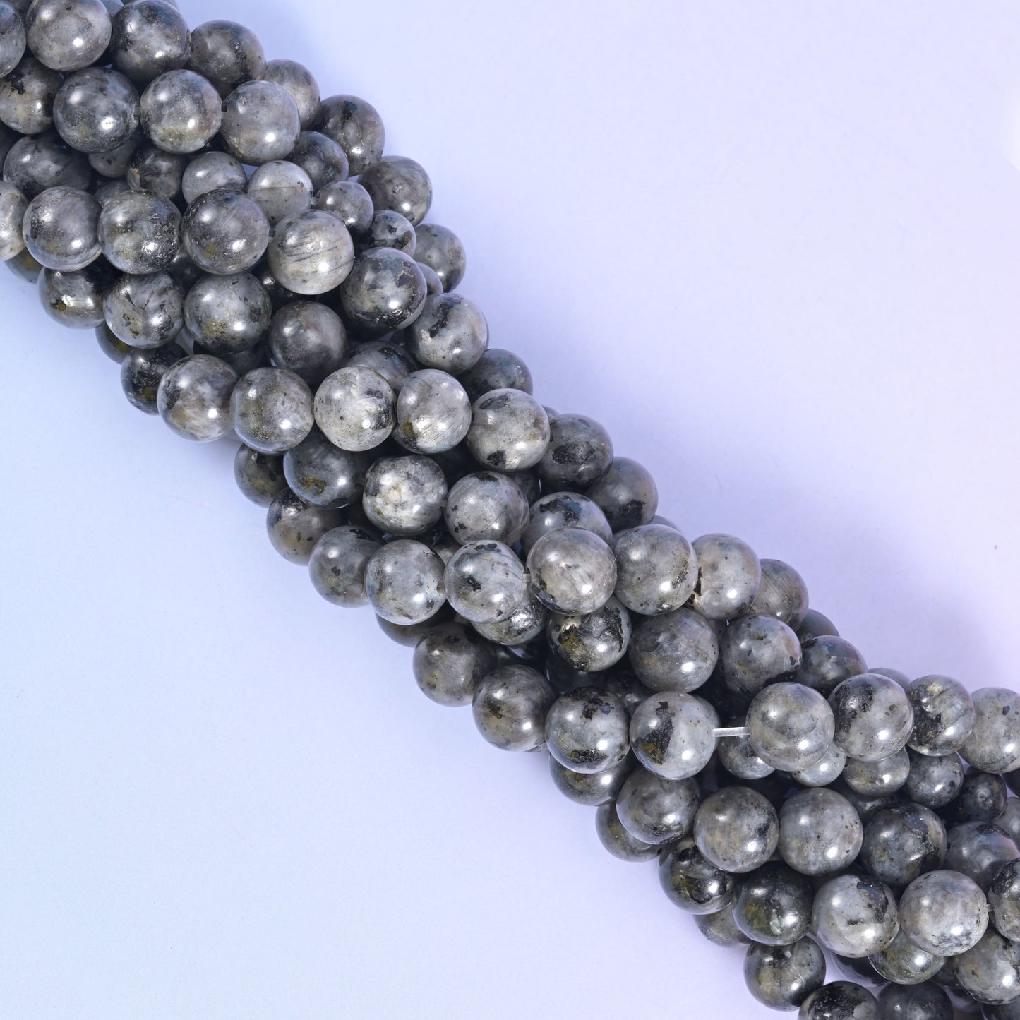 Black Labradorite Smooth Round Beads 6mm 8mm 10mm Jewelry Making 15.5 Inch Strand
