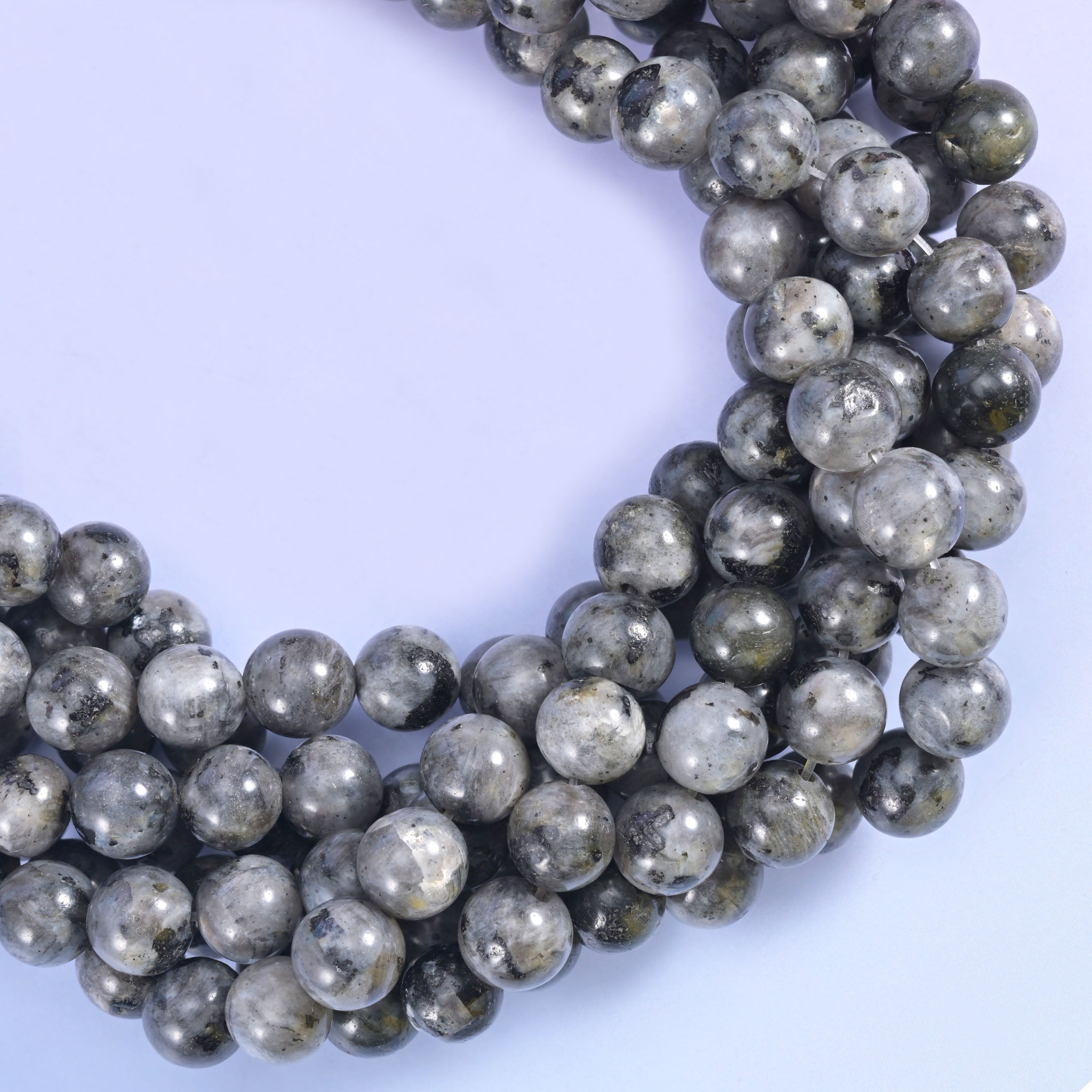 Black Labradorite Smooth Round Beads 6mm 8mm 10mm Jewelry Making 15.5 Inch Strand