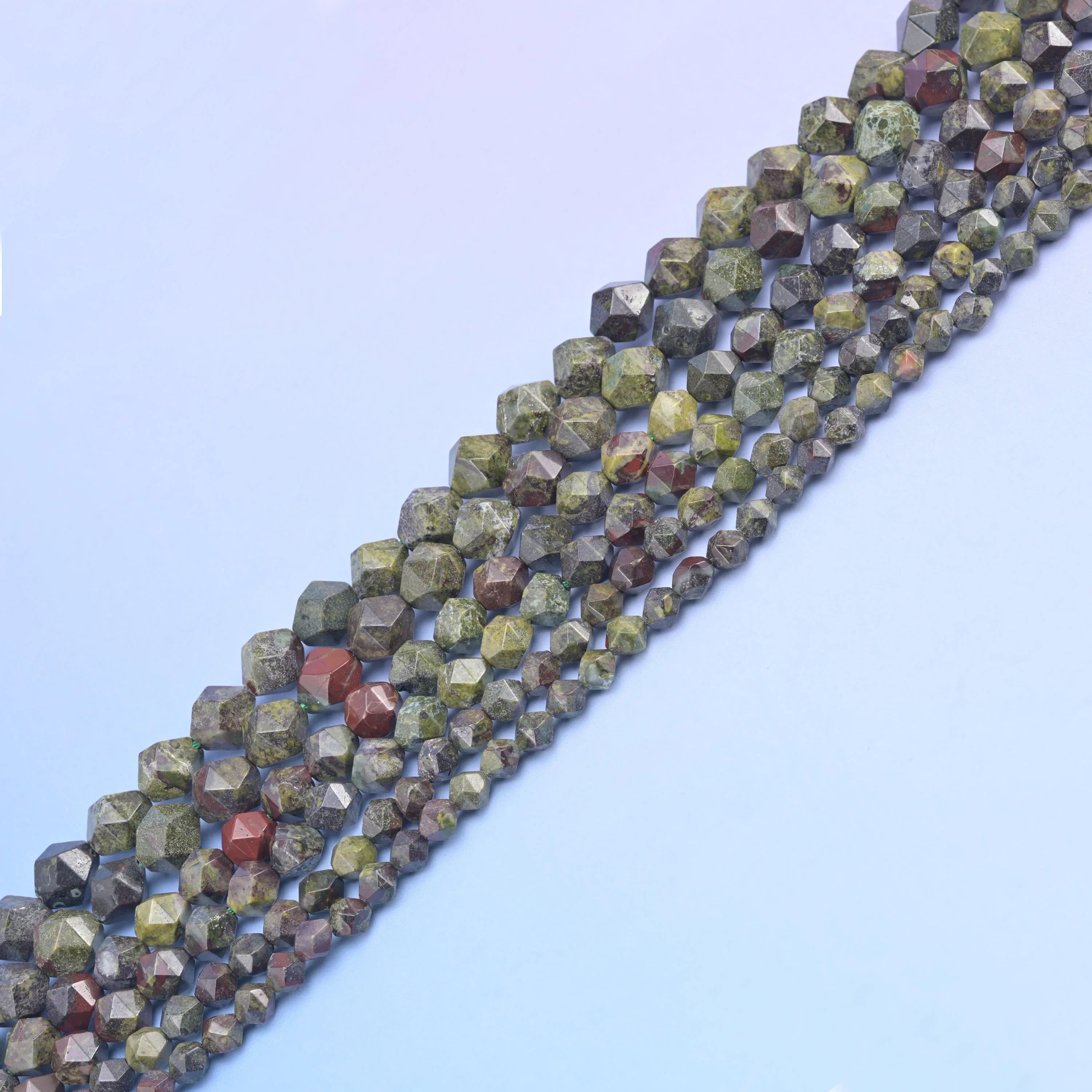 Natural Gemstone Diamond Star Cut Beads, Size 6mm, 8mm, 10mm - S1 - Mycrazycrystal