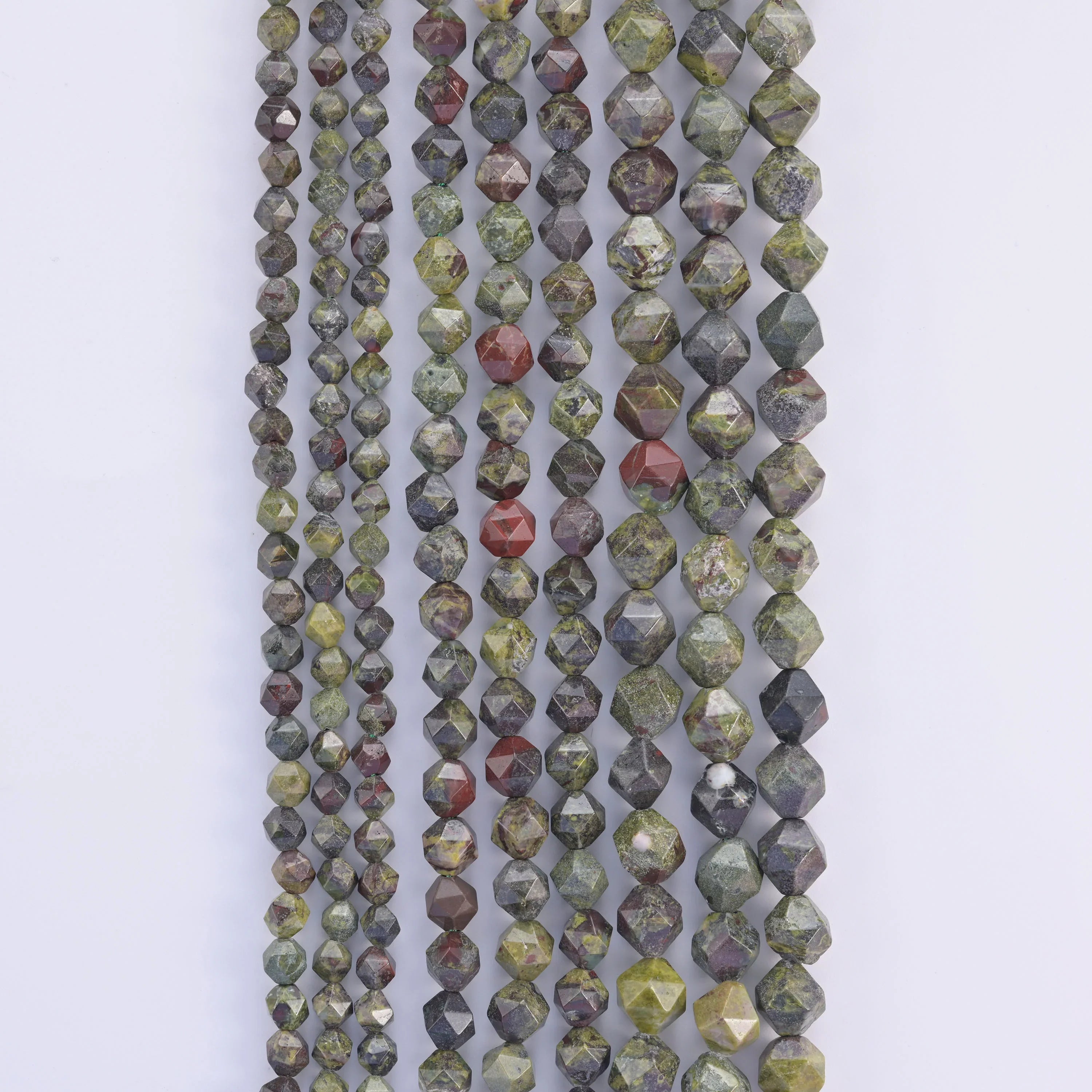 Natural Gemstone Diamond Star Cut Beads, Size 6mm, 8mm, 10mm - S1 - Mycrazycrystal