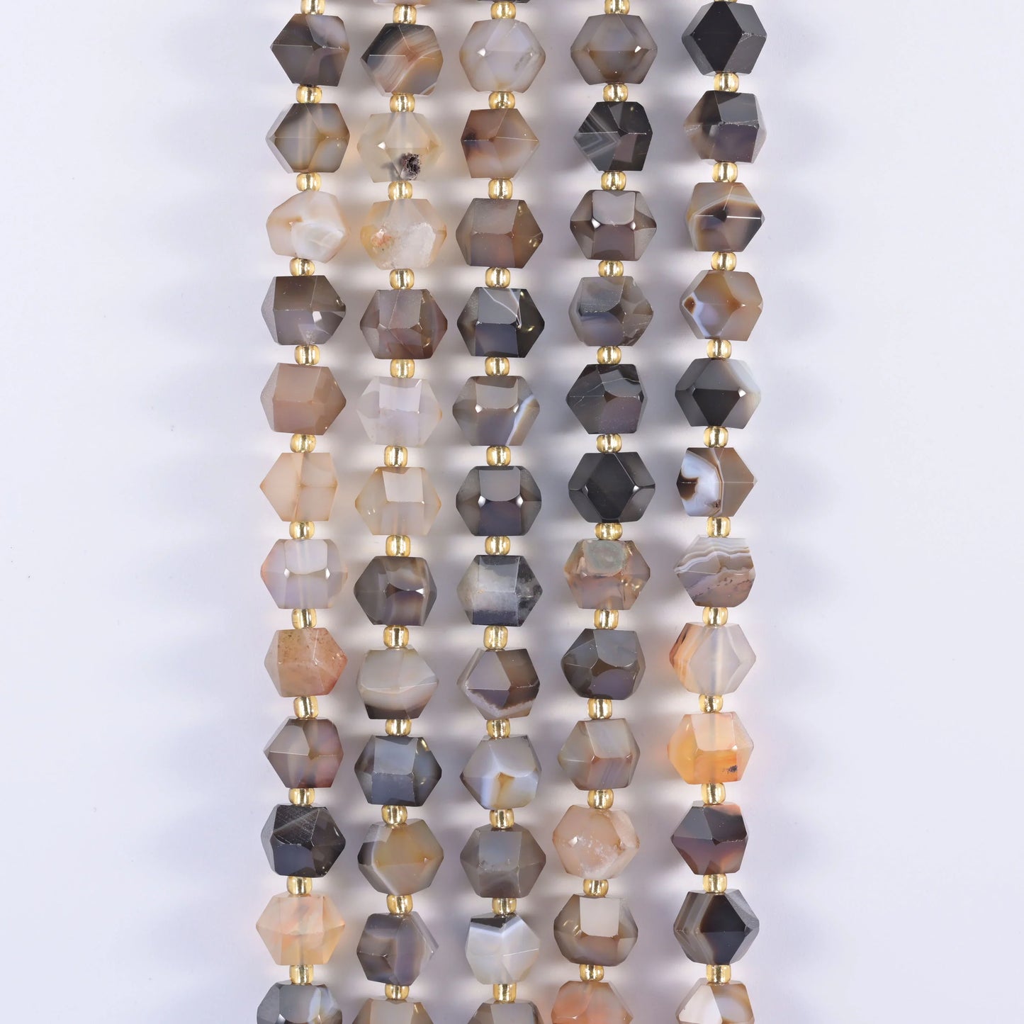 Diamond Rhombus Faceted 8 Sides Beads - Size 10mm - Jewelry Making - 15.5 Inches Strand Length - S7 - Mycrazycrystal
