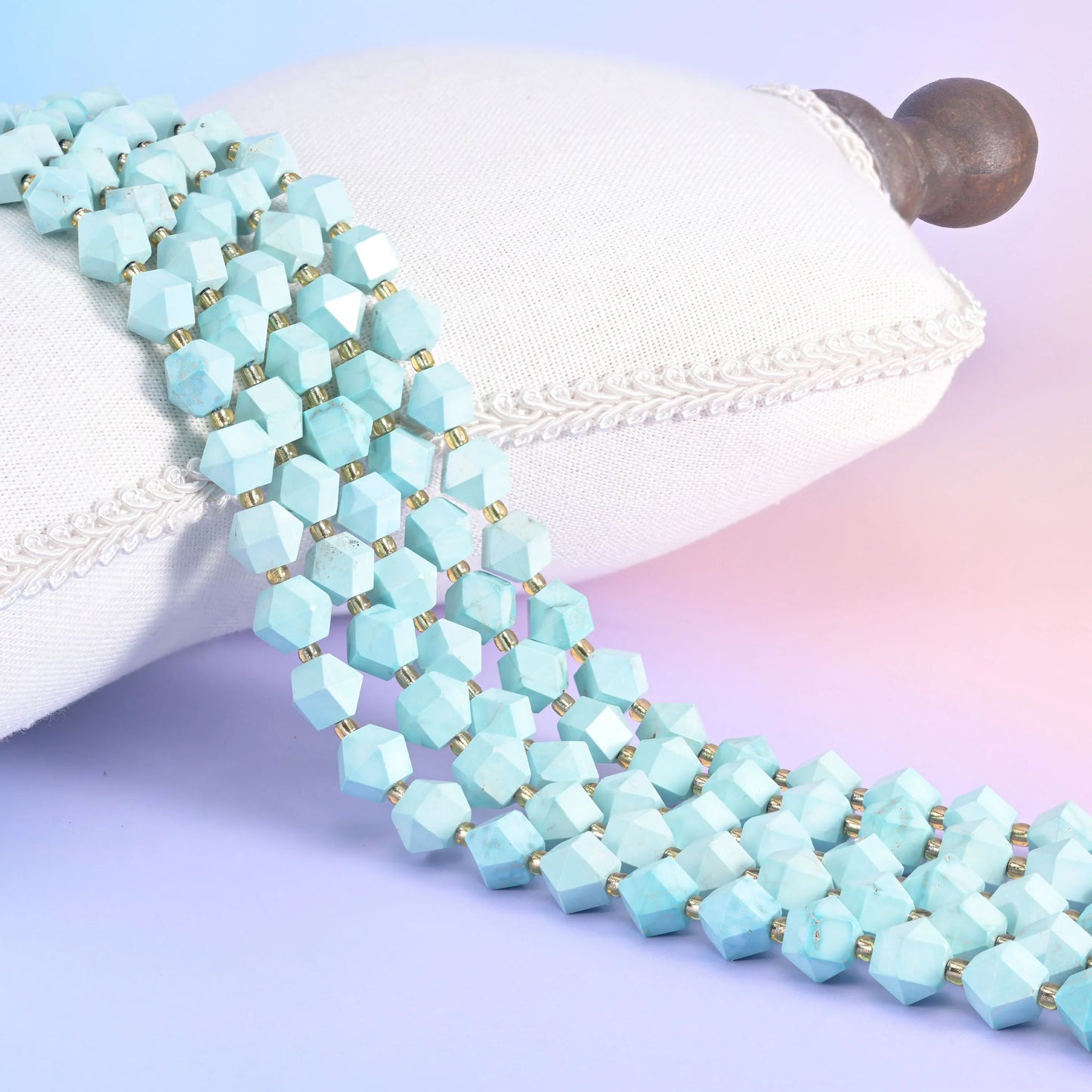 Diamond Rhombus Faceted 8 Sides Beads - Size 10mm - Jewelry Making - 15.5 Inches Strand Length - S6 - Mycrazycrystal